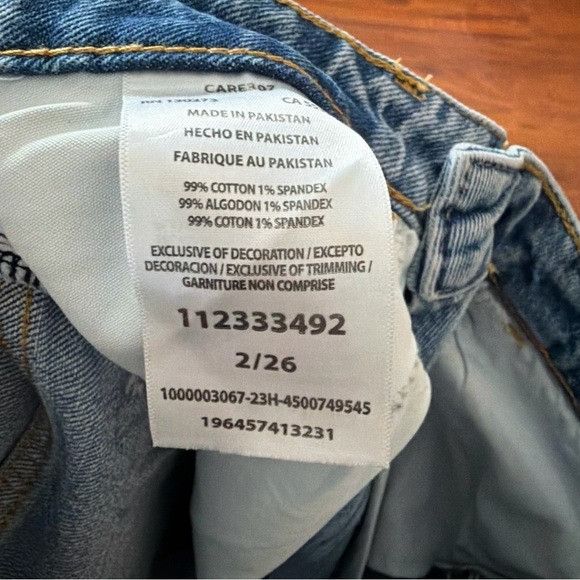 Wrangler WRANGLER HIGH RISE RODEO STRAIGHT CROP JEANS SZ 2/26 Size 24" / US 00 / IT 34 - 8 Thumbnail