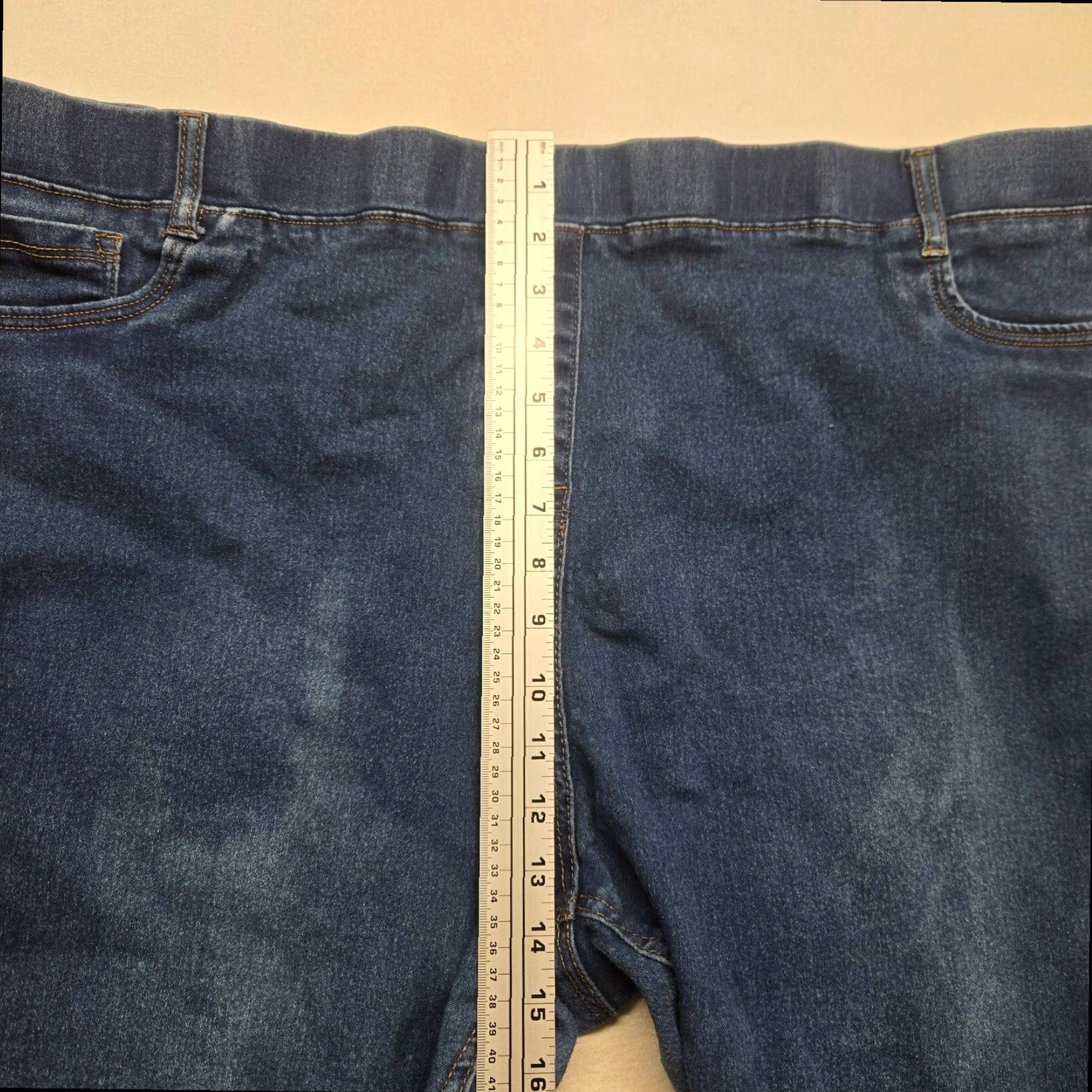 Vintage Simply Be Blue Skinny Jeggings Jeans Pants Women's Plus Size 30L Size 30" / US 8 / IT 44 - 5 Thumbnail