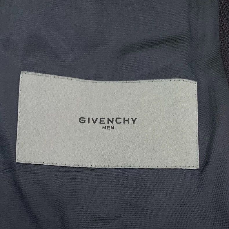 Givenchy Givenchy Black Notched Collar Wool Single Breasted Coat Size US L / EU 52-54 / 3 - 6 Thumbnail
