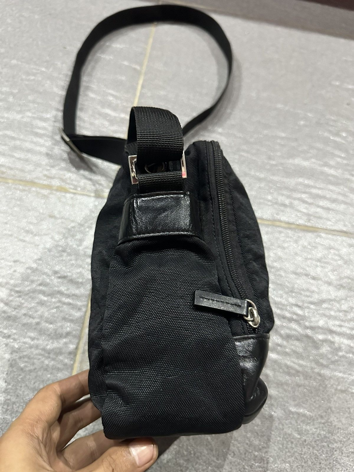 Yohji Yamamoto Ysaccs by Yohji Yamamoto Leather and Nylon crossbody bag Size ONE SIZE - 3 Thumbnail