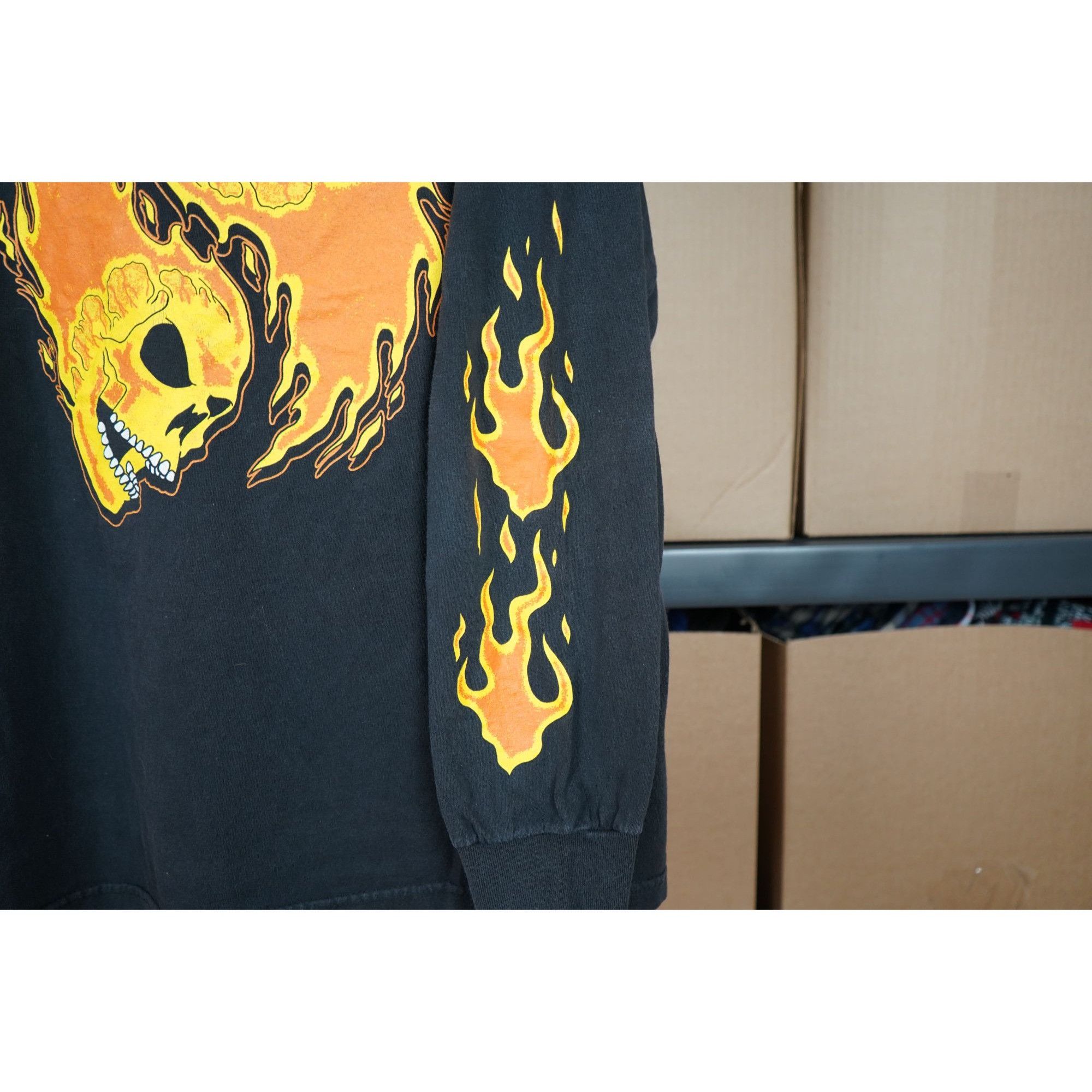 Other Flaming Skull Long Sleeve Tshirt Men's XL #430 Size US XL / EU 56 / 4 - 3 Thumbnail
