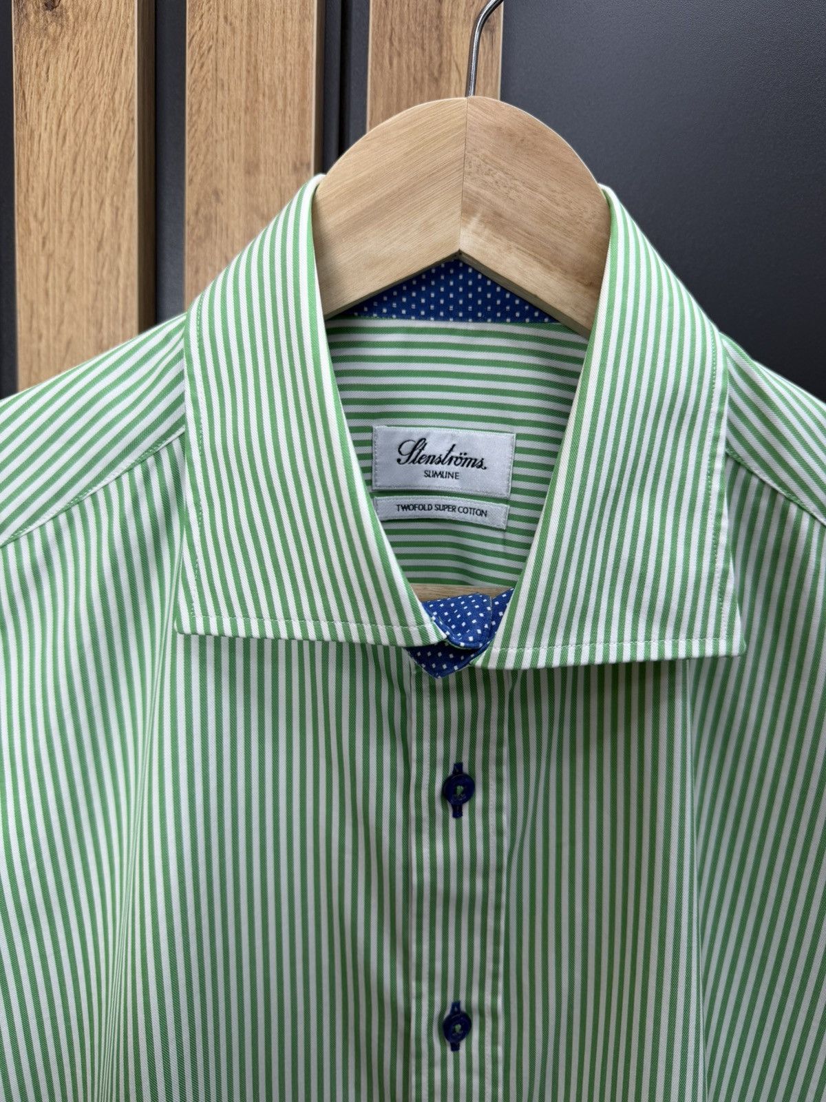 Other Stenstroms Slimline Striped Shirt Men’s Size 41/16 Size US L / EU 52-54 / 3 - 4 Thumbnail