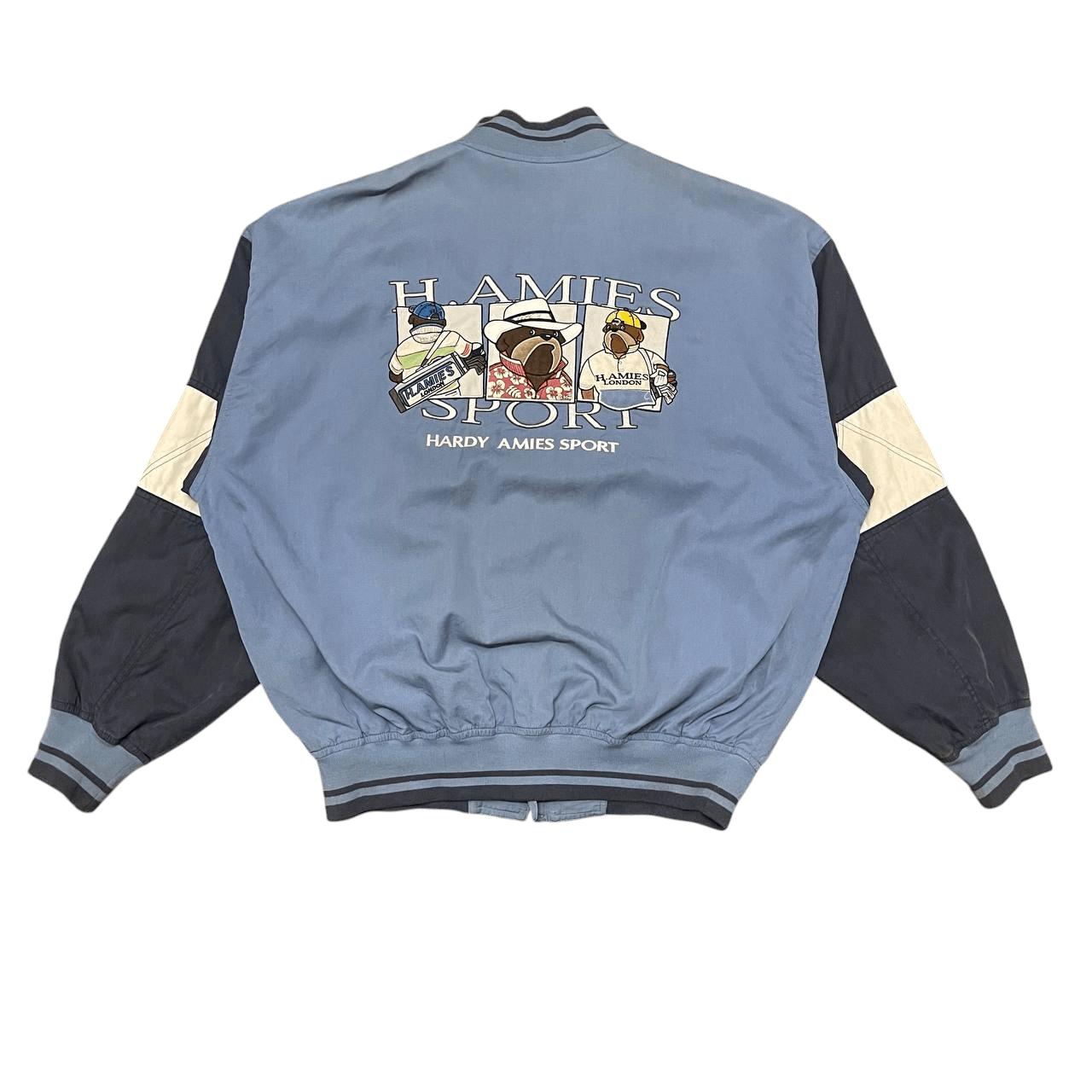 Hardy Amies Vintage Hardy Amies Sports Bomber Jacket Embroidery Size US XL / EU 56 / 4 - 1 Thumbnail