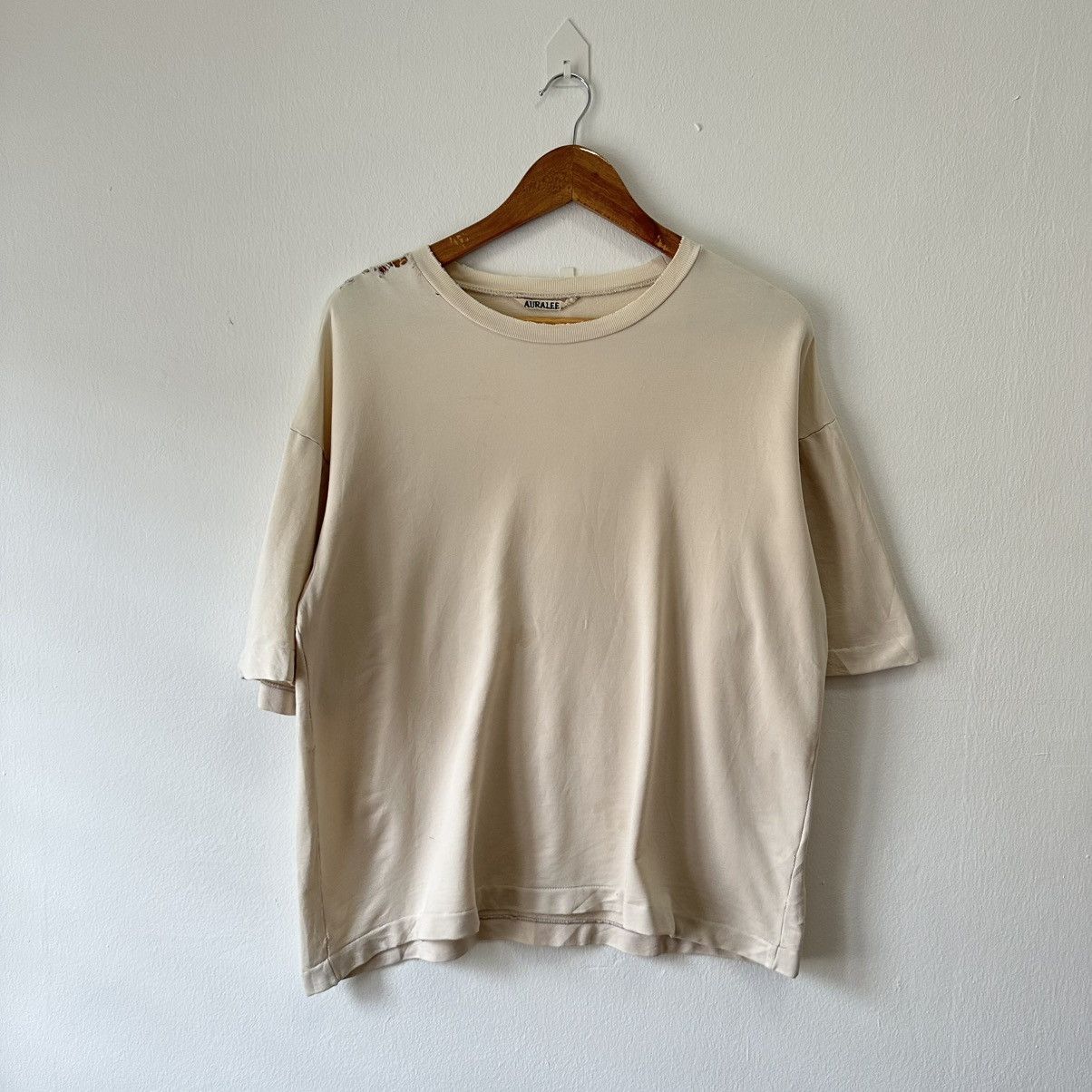 Auralee Aurelee Distress Basic T Shirt Size US L / EU 52-54 / 3 - 1 Thumbnail
