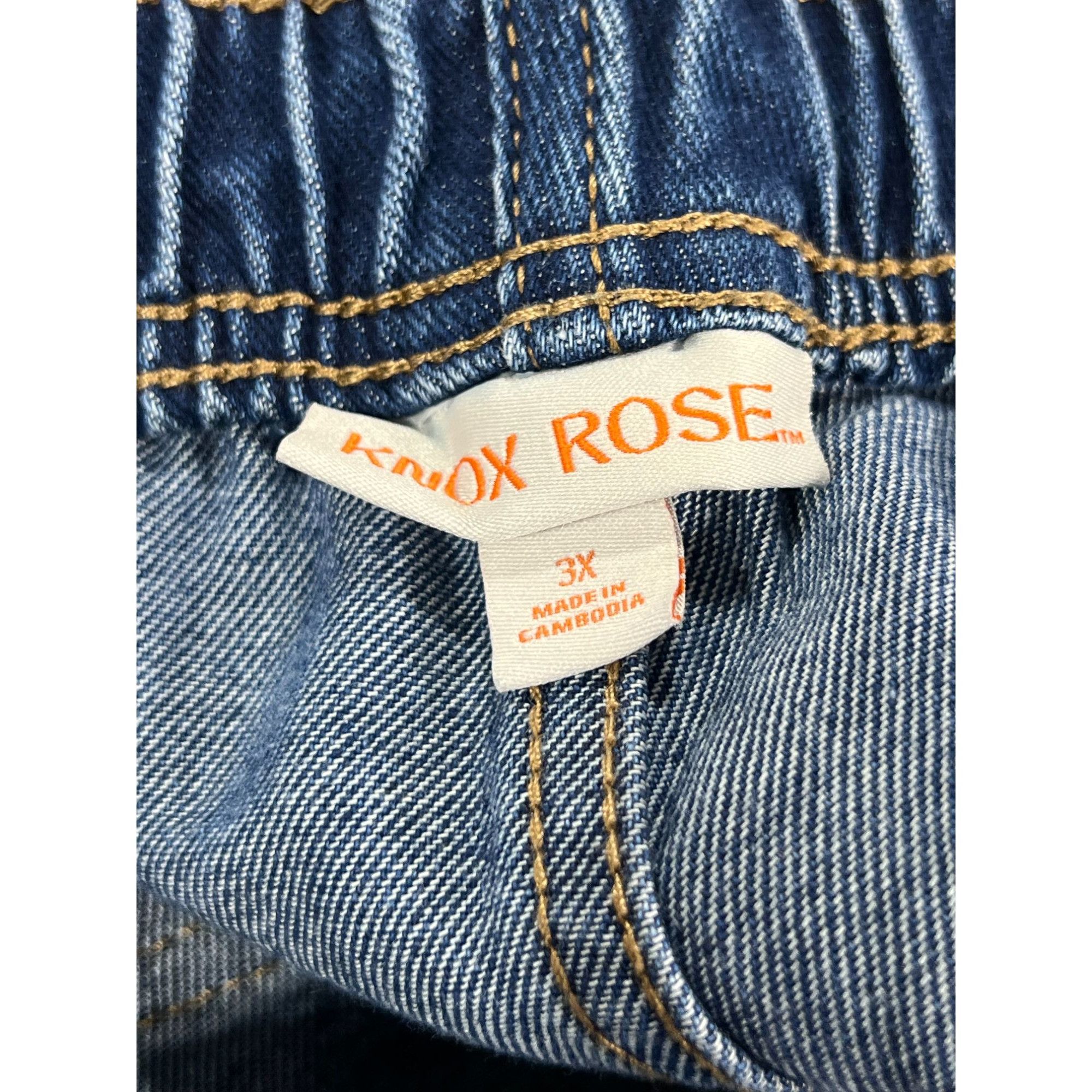 Other Knox Rose - Women's High Waist Stretch Pants - Blue - 3X Size 42" / US 20 - 11 Thumbnail