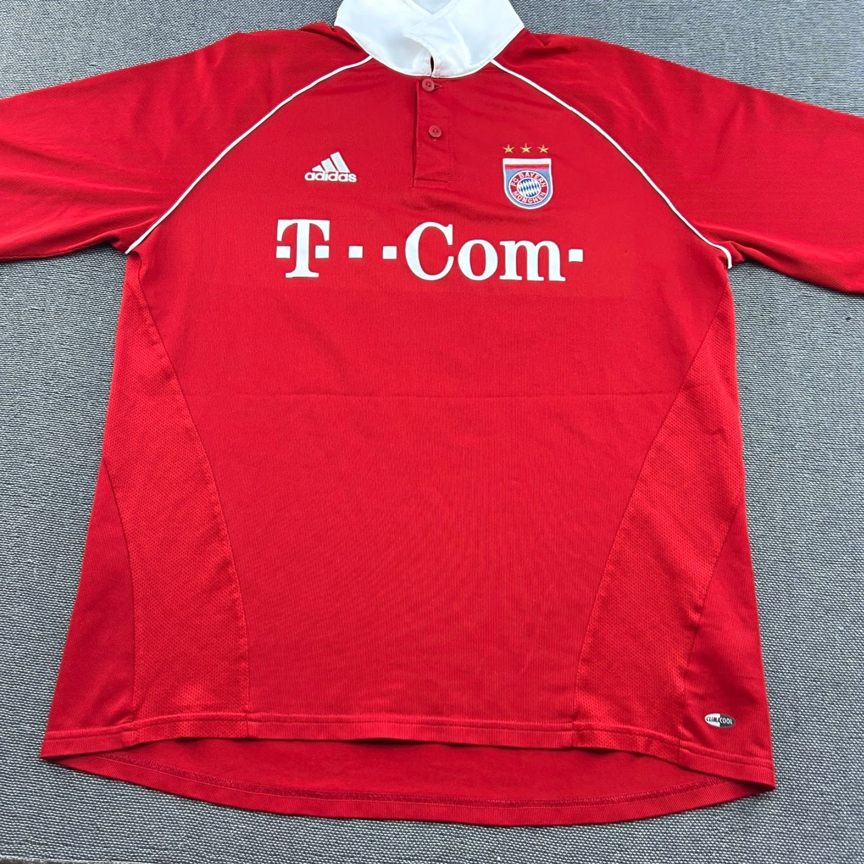 Adidas adidas Bayern Munich Jersey Football Mens XL Red Short Sleeve T-Shirt 2005 2006 Home Schweinsteiger Team Jersey Mens Size US XL / EU 56 / 4 - 3 Thumbnail