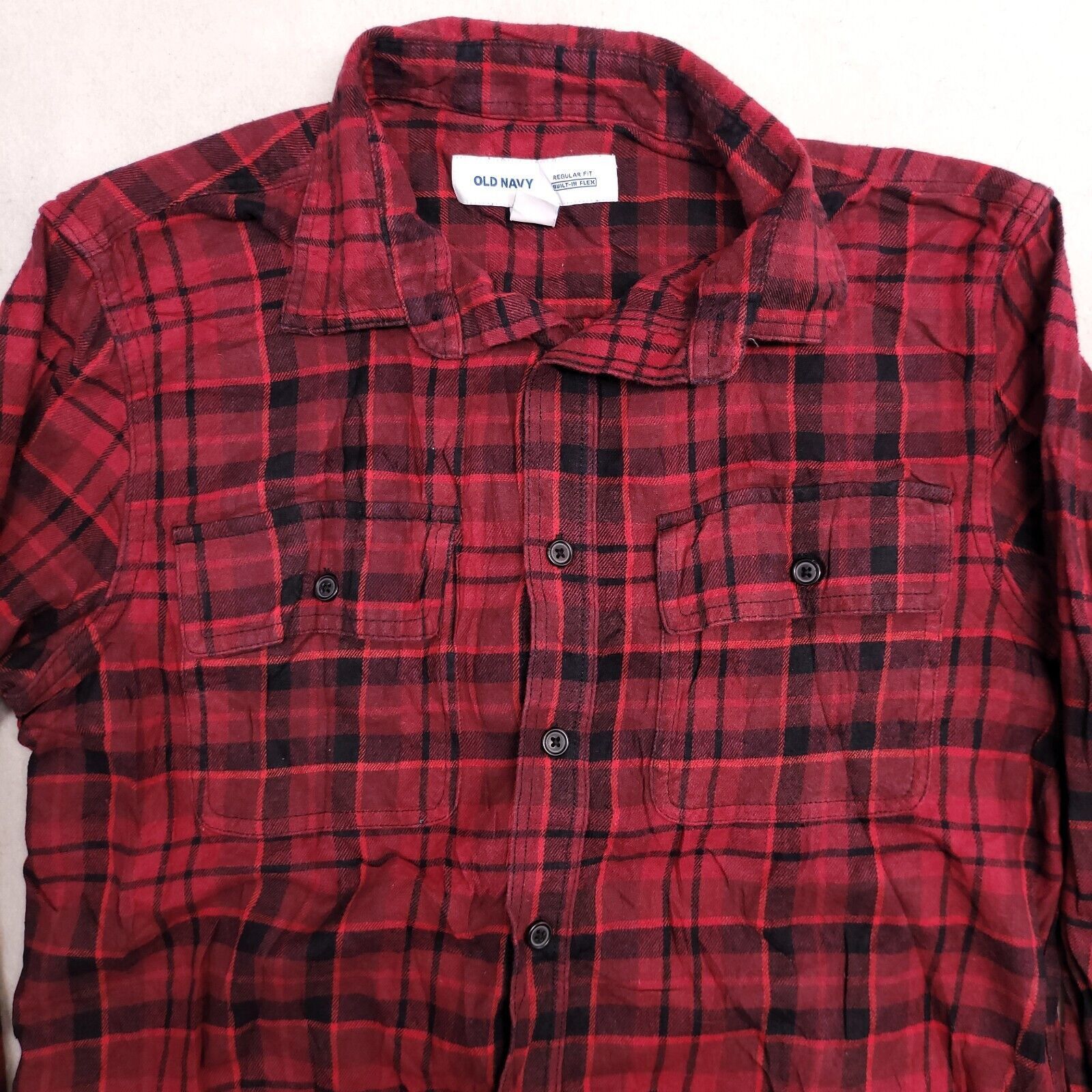 Old Navy Old Navy Tartan Flannel Button Shirt Mens Size Small S Red Size US S / EU 44-46 / 1 - 1 Thumbnail