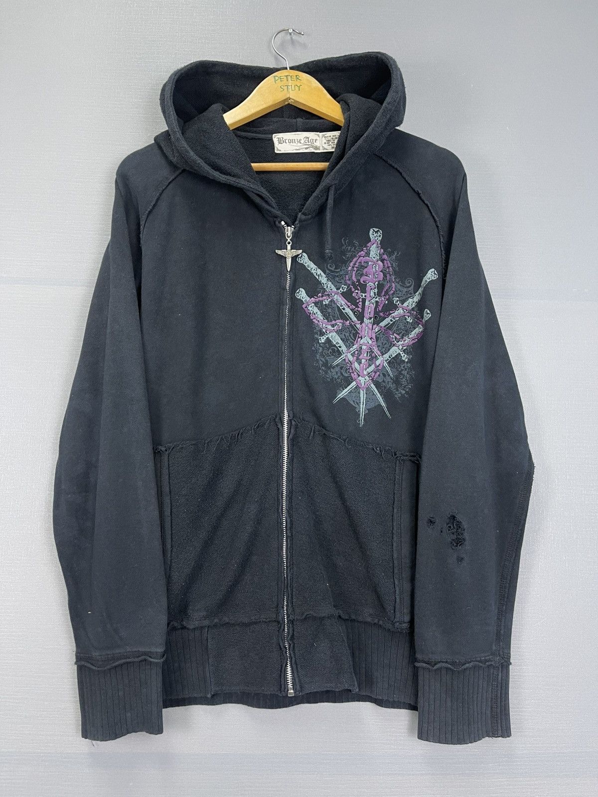 Vintage Vintage Bronze Age Skate Hoodies Size US M / EU 48-50 / 2 - 8 Thumbnail