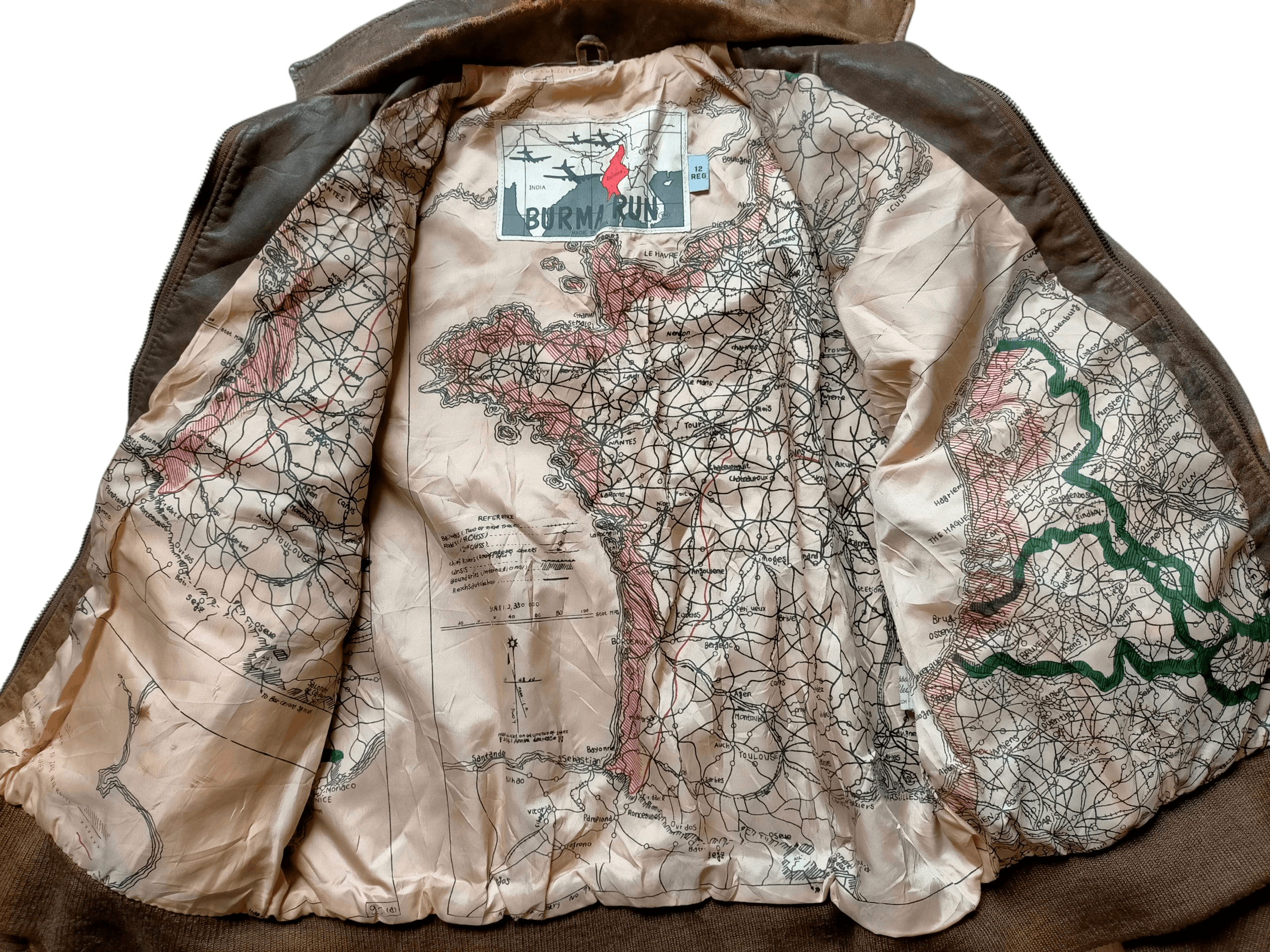 Burma Vintage 80s Burma Run Pilot Leather Jacket Size US M / EU 48-50 / 2 - 17 Thumbnail