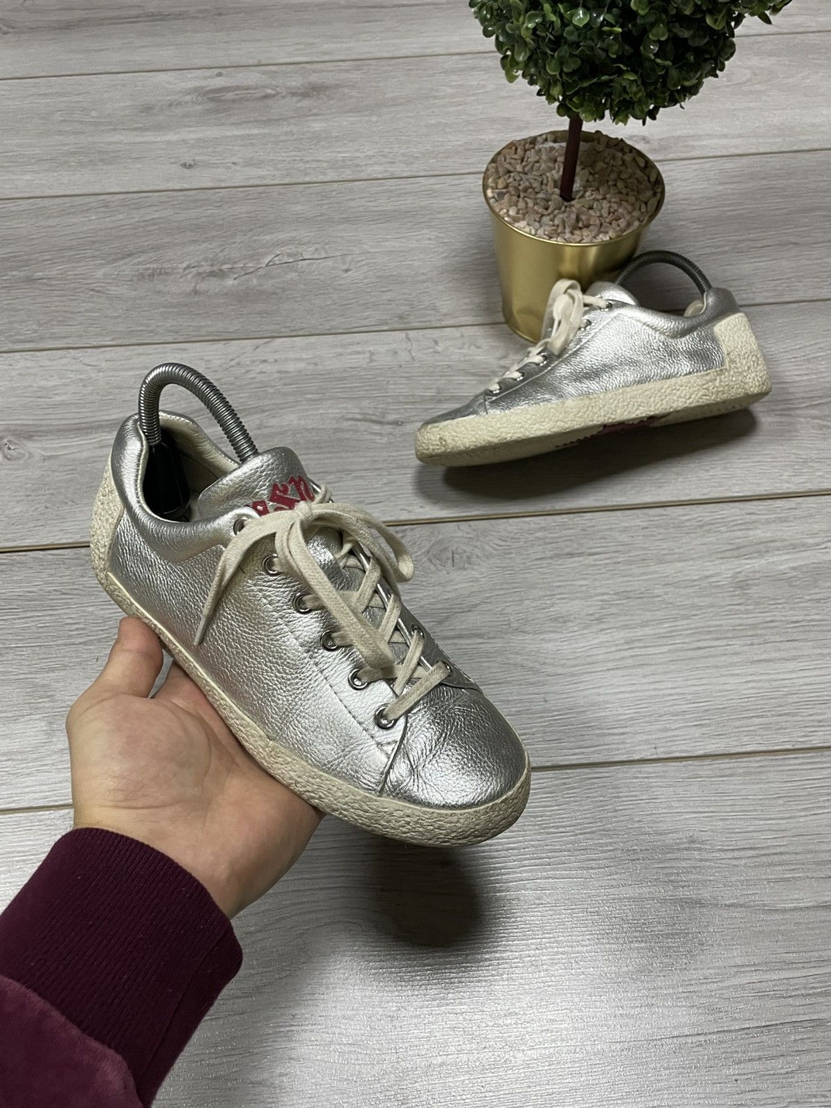 ASH ASH leather star low sneakers Size US 8 / IT 38 - 1 Thumbnail