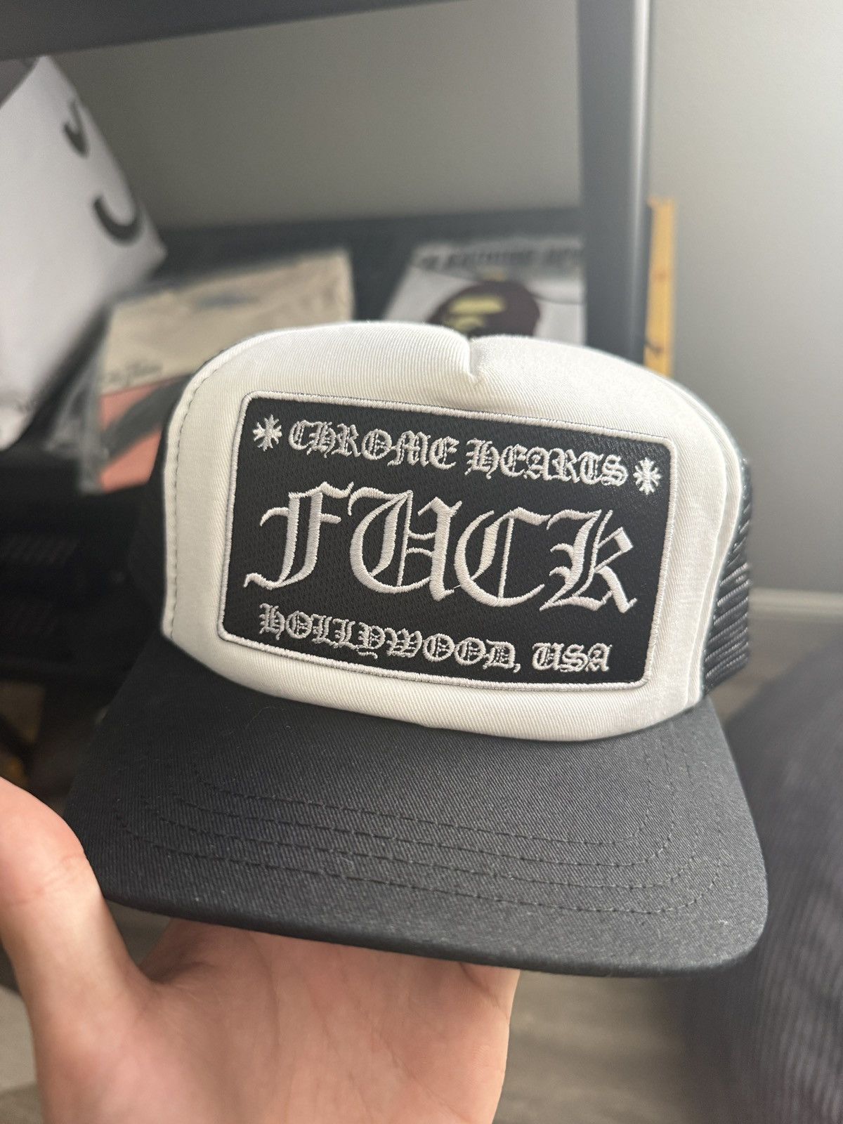 Chrome Hearts White F*** Chrome Hearts Trucker Size ONE SIZE - 1 Thumbnail