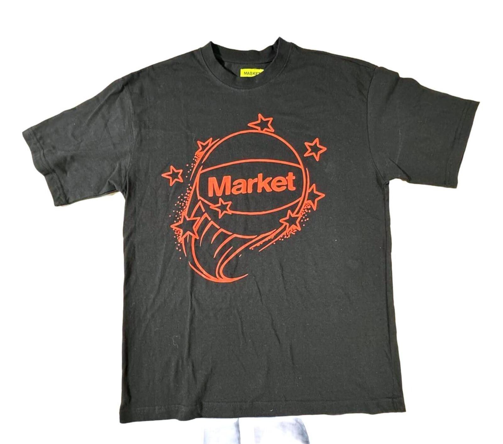 Market Market Black Graphic T-Shirt with Orange Design Size US L / EU 52-54 / 3 - 1 Thumbnail