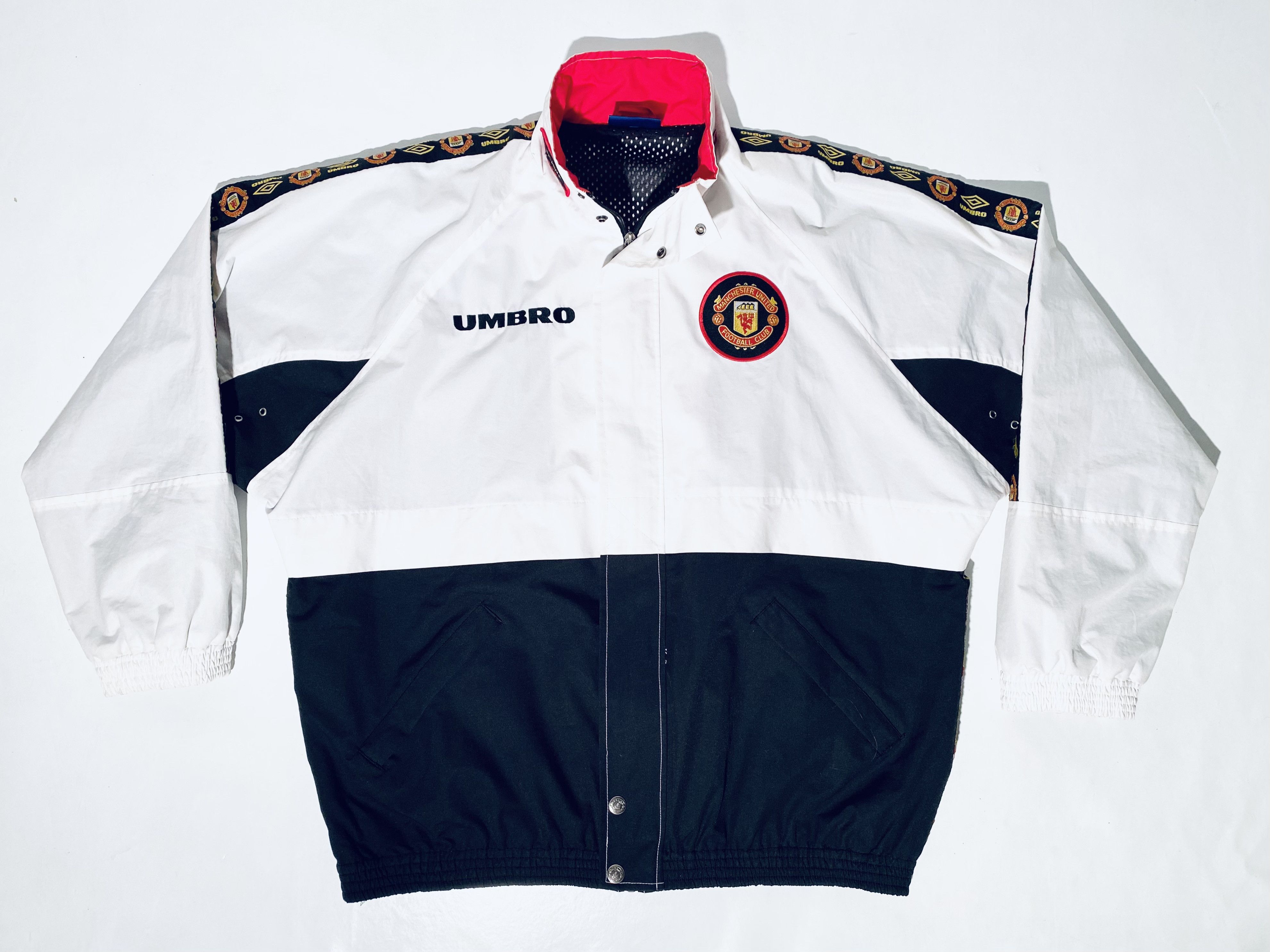 Umbro Manchester United Track / Training Jacket 1997 1998 Size US XL / EU 56 / 4 - 3 Thumbnail