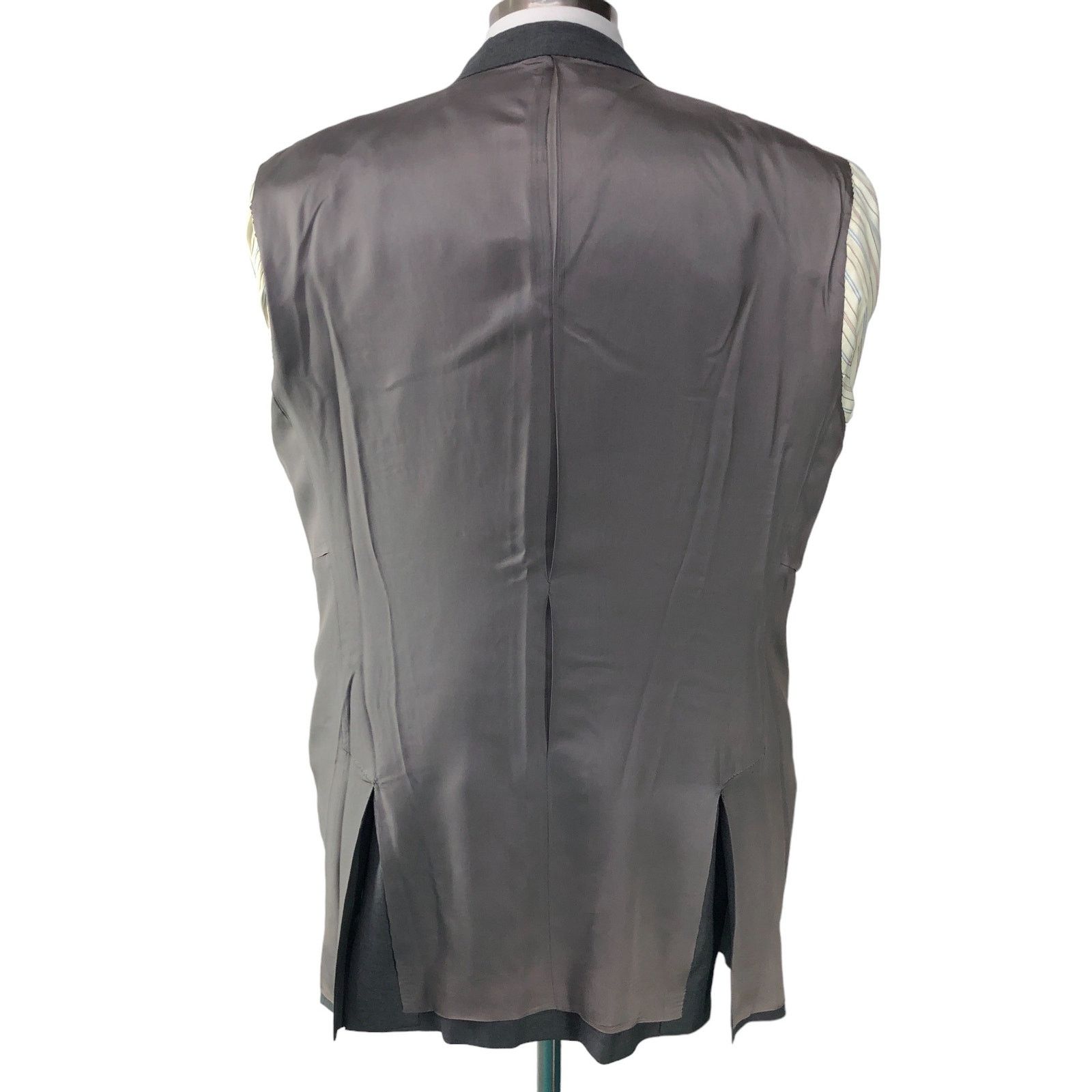 Other Elevee Mens Size 44L Bespoke Sport Coat Blazer Jacket Gray Size 44L - 13 Thumbnail