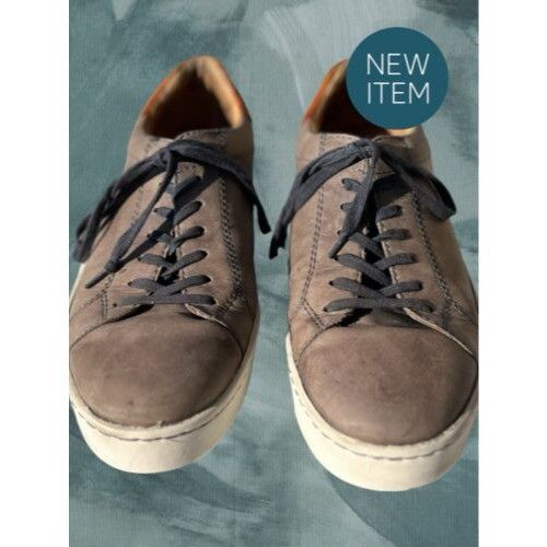 Born Born Mens Handcrafted Leather Sneakers Size 12 Gray/Tan Size US 12 / EU 45 - 7 Thumbnail