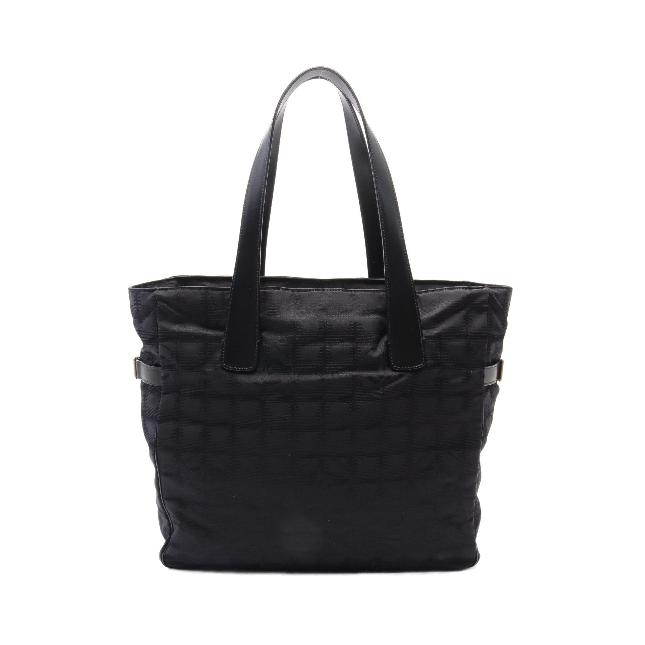 Chanel Chanel New Travel Line Gm Shoulder Bag Tote Nylon Leather Black Gold Hardware Size ONE SIZE - 1 Thumbnail