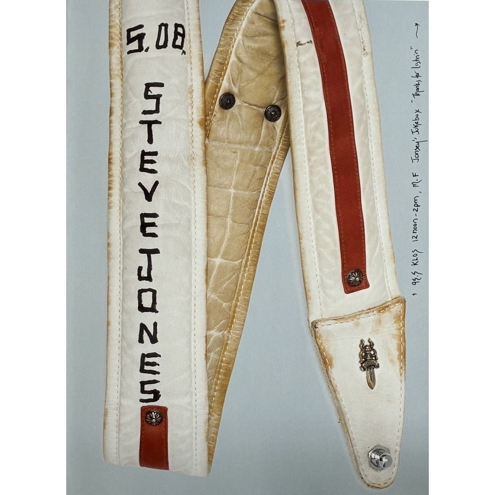 Chrome Hearts × Japanese Brand × Vintage Chrome Hearts Steve jones strap Framed poster 9x11 Size ONE SIZE - 2 Thumbnail