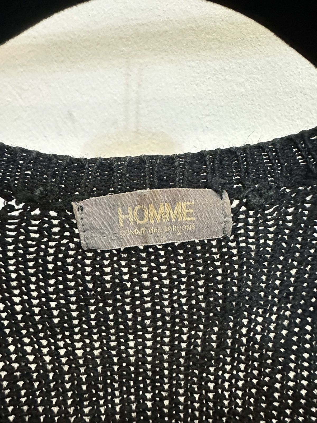 Comme des Garcons Homme Comme des Garcons Homme 1982 “Holes” Distressed knit Jumper Size US XL / EU 56 / 4 - 6 Thumbnail