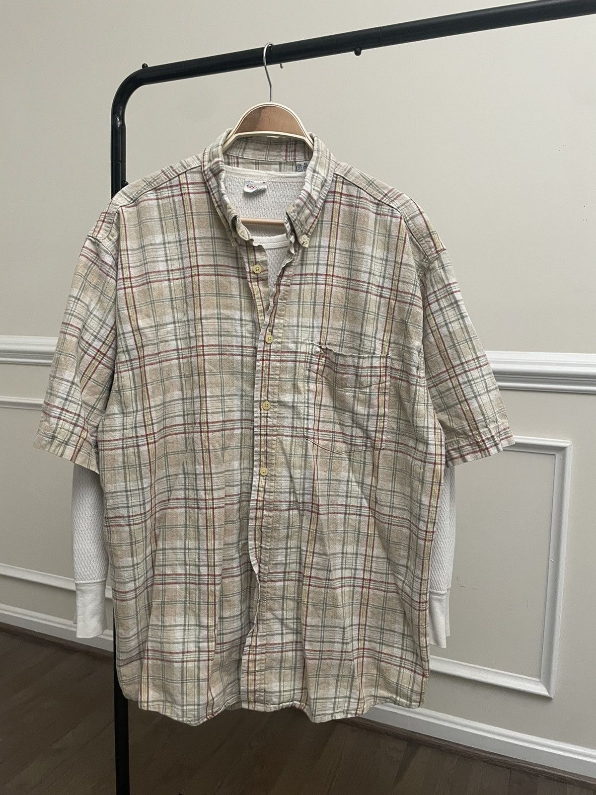 Polo Ralph Lauren Vintage Brown Button Up Plaid Shirt 90s Y2K Stussy Size US XL / EU 56 / 4 - 2 Thumbnail