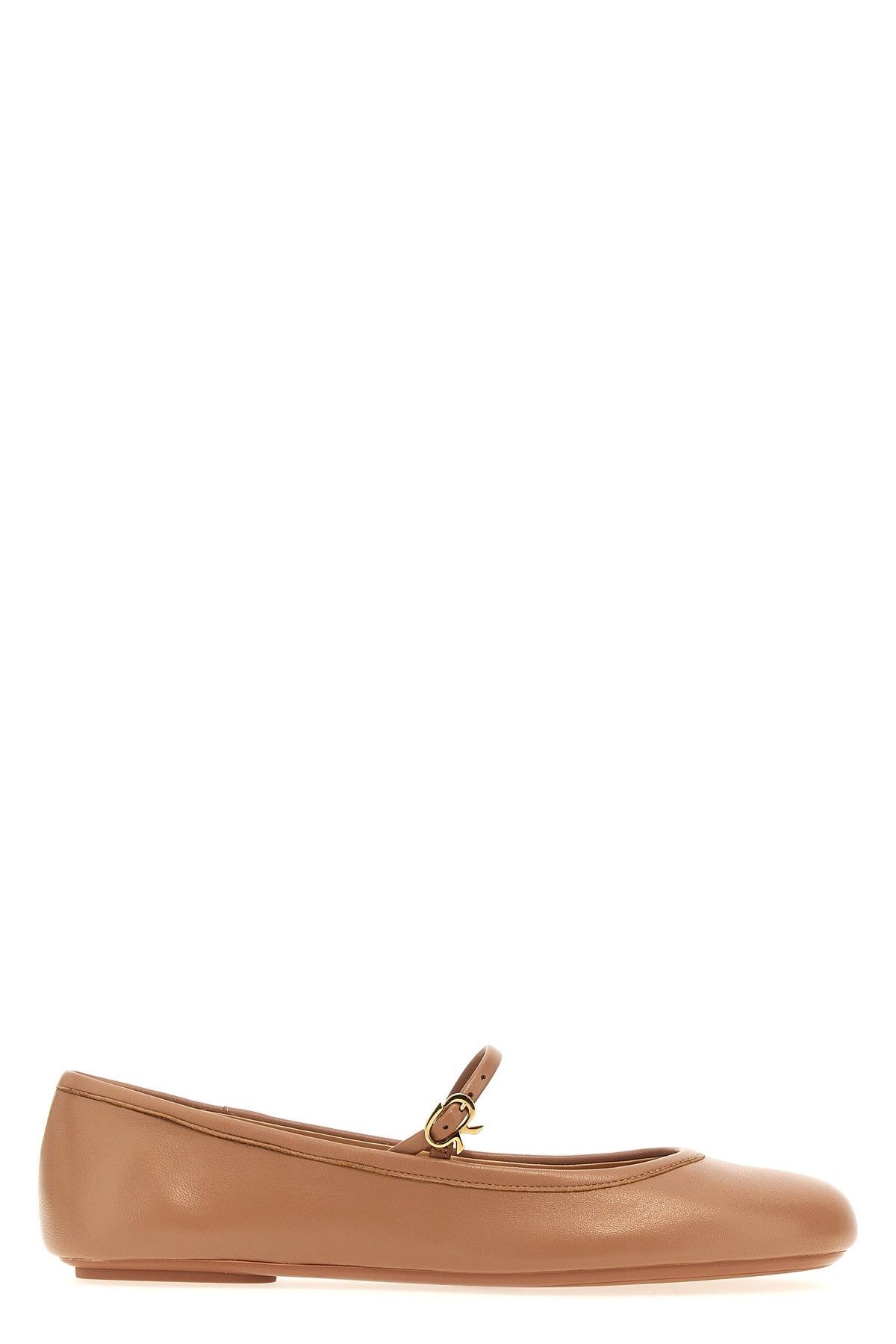 image of Gianvito Rossi 'carla' Ballet Flats in Pink, Women's (Size 7)