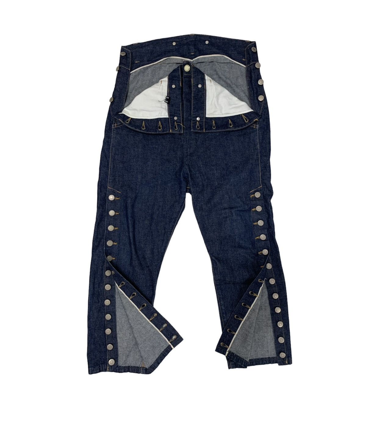 CABANE de ZUCCa Issey miyake zucca side button selvedge denim Size US 34 / EU 50 - 4 Thumbnail