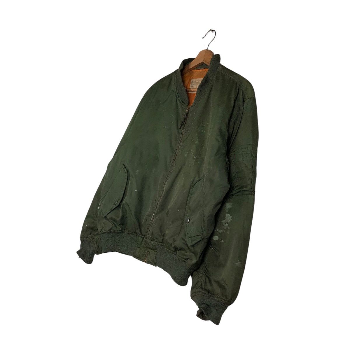Japanese Brand 📌Vintage Fly Bomber Jacket Biker Military Collections Size US L / EU 52-54 / 3 - 3 Thumbnail