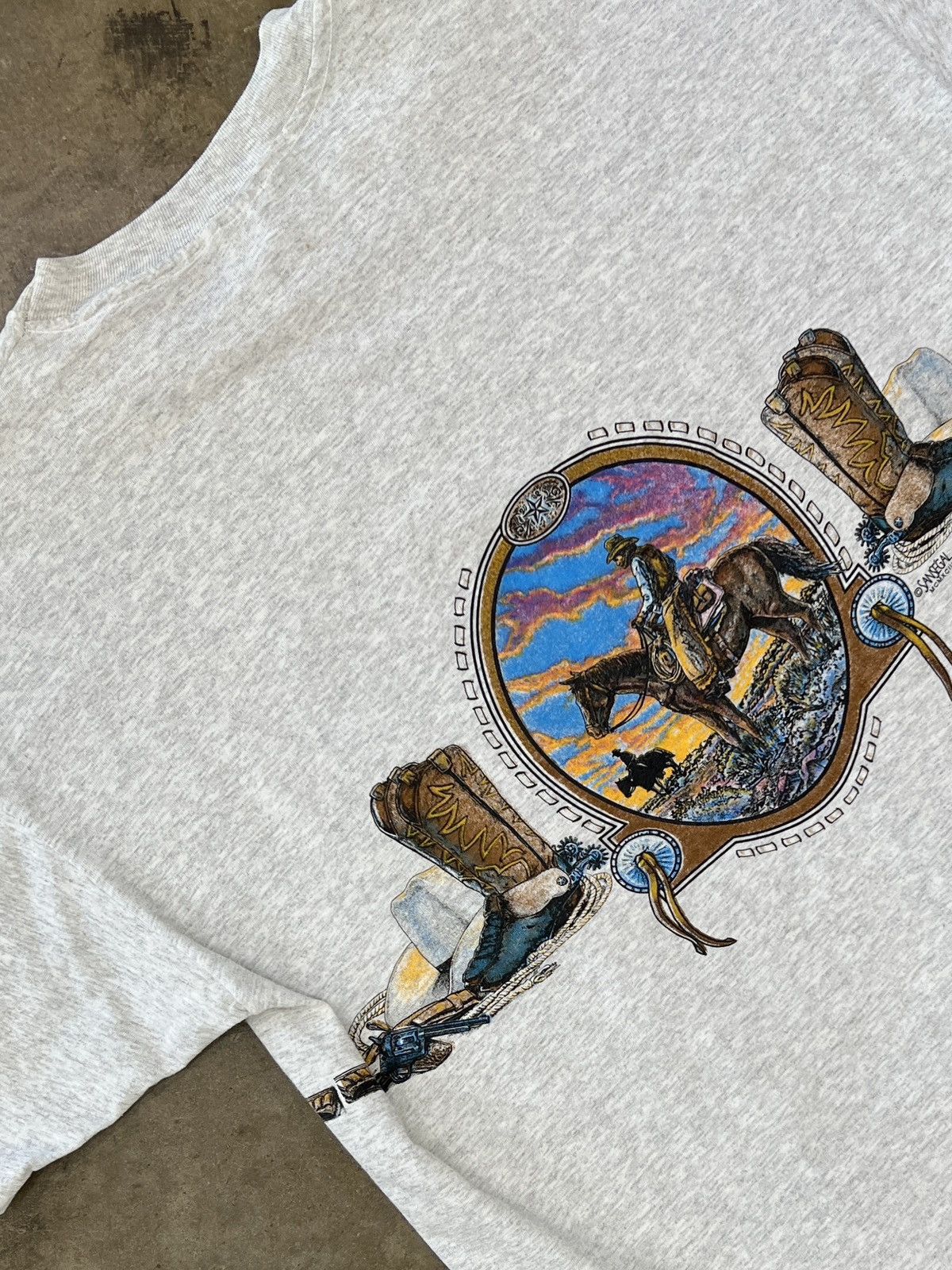 Vintage Vintage Durango Western Horses Cowboy Boots Tee XXL Size US XXL / EU 58 / 5 - 4 Thumbnail