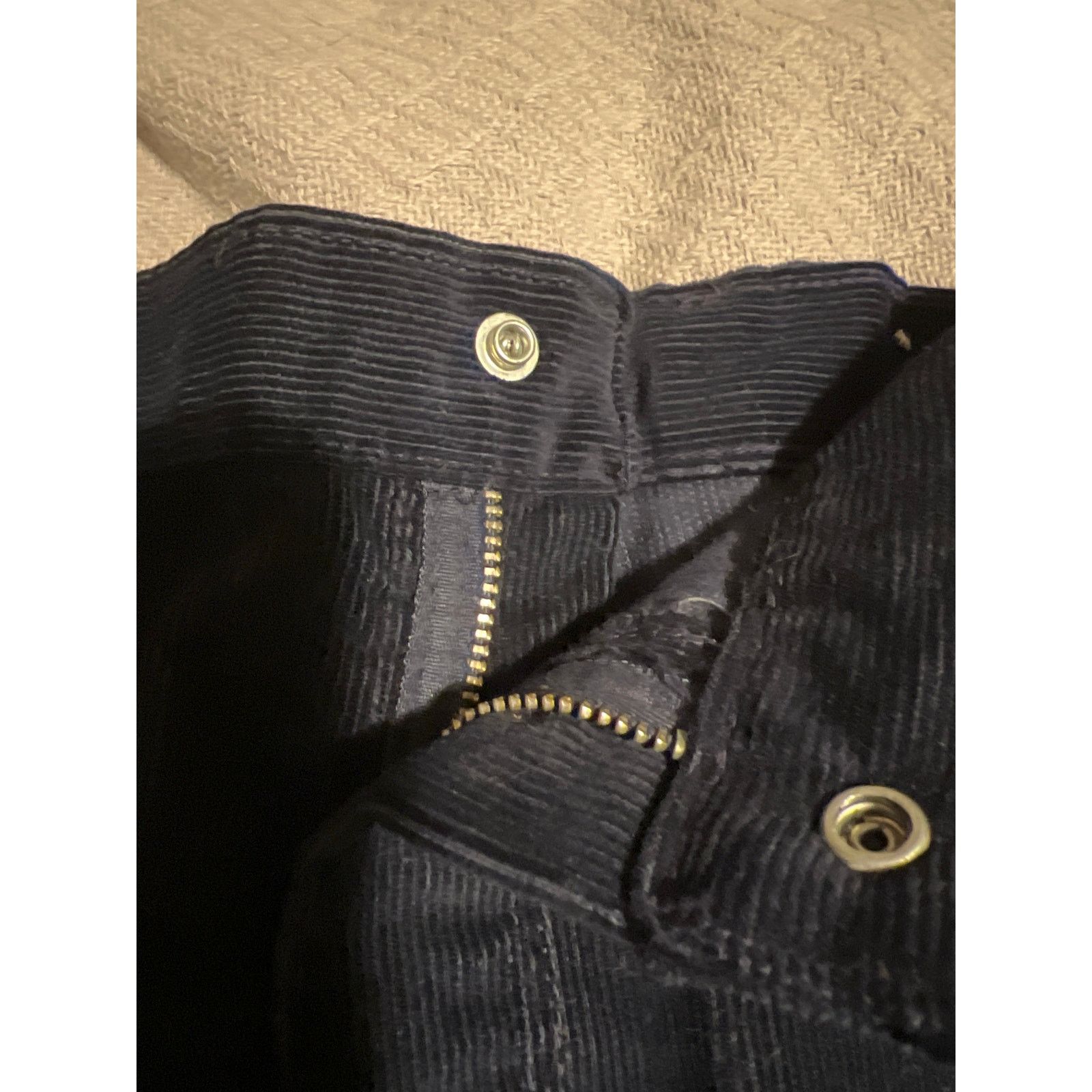 70s Wrangler navy blue corduroy Pants 13/14 LONG INSEAM!