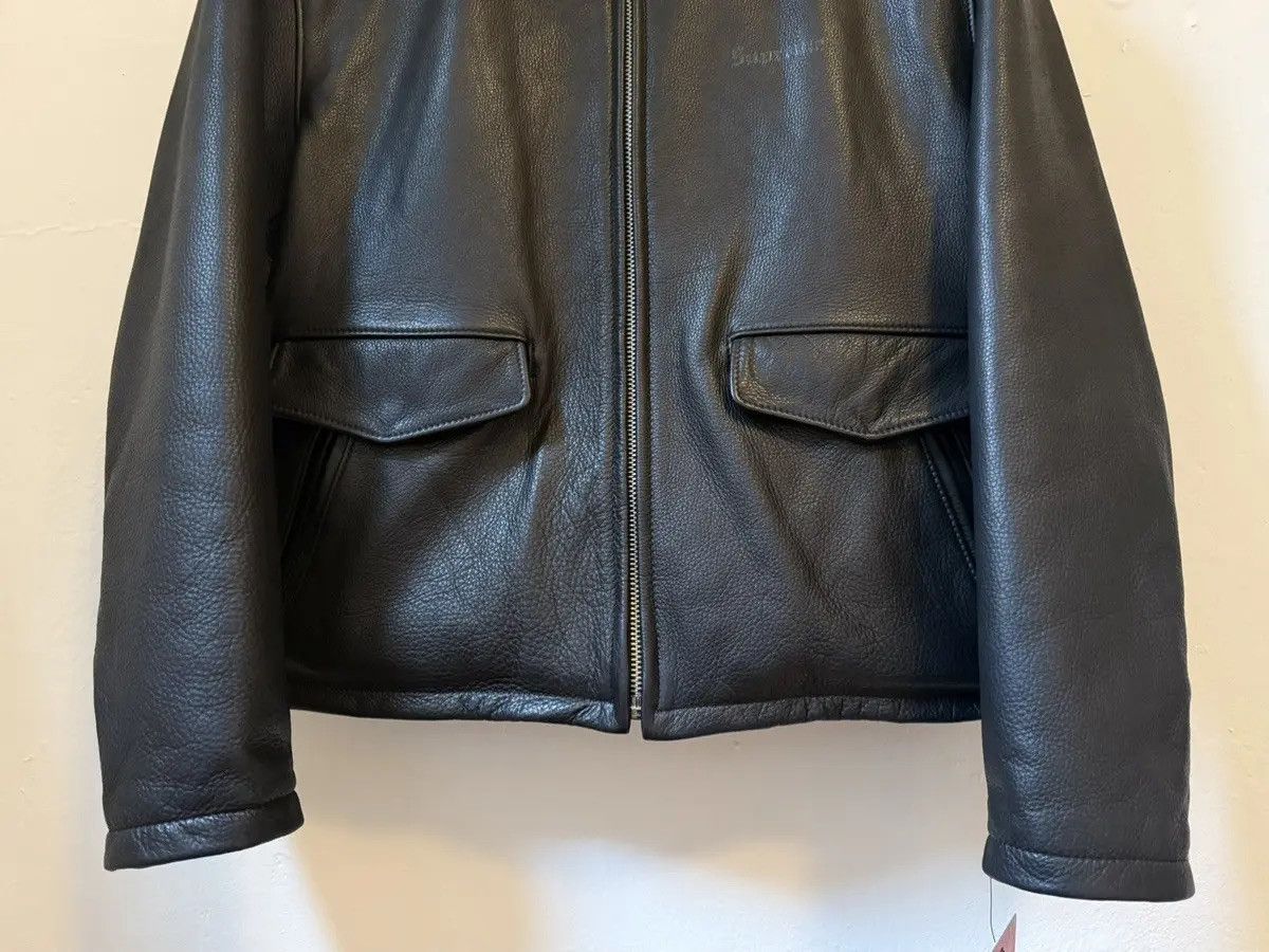 Schott × Supreme Leather Racer Jacket FW24 Size US L / EU 52-54 / 3 - 3 Thumbnail