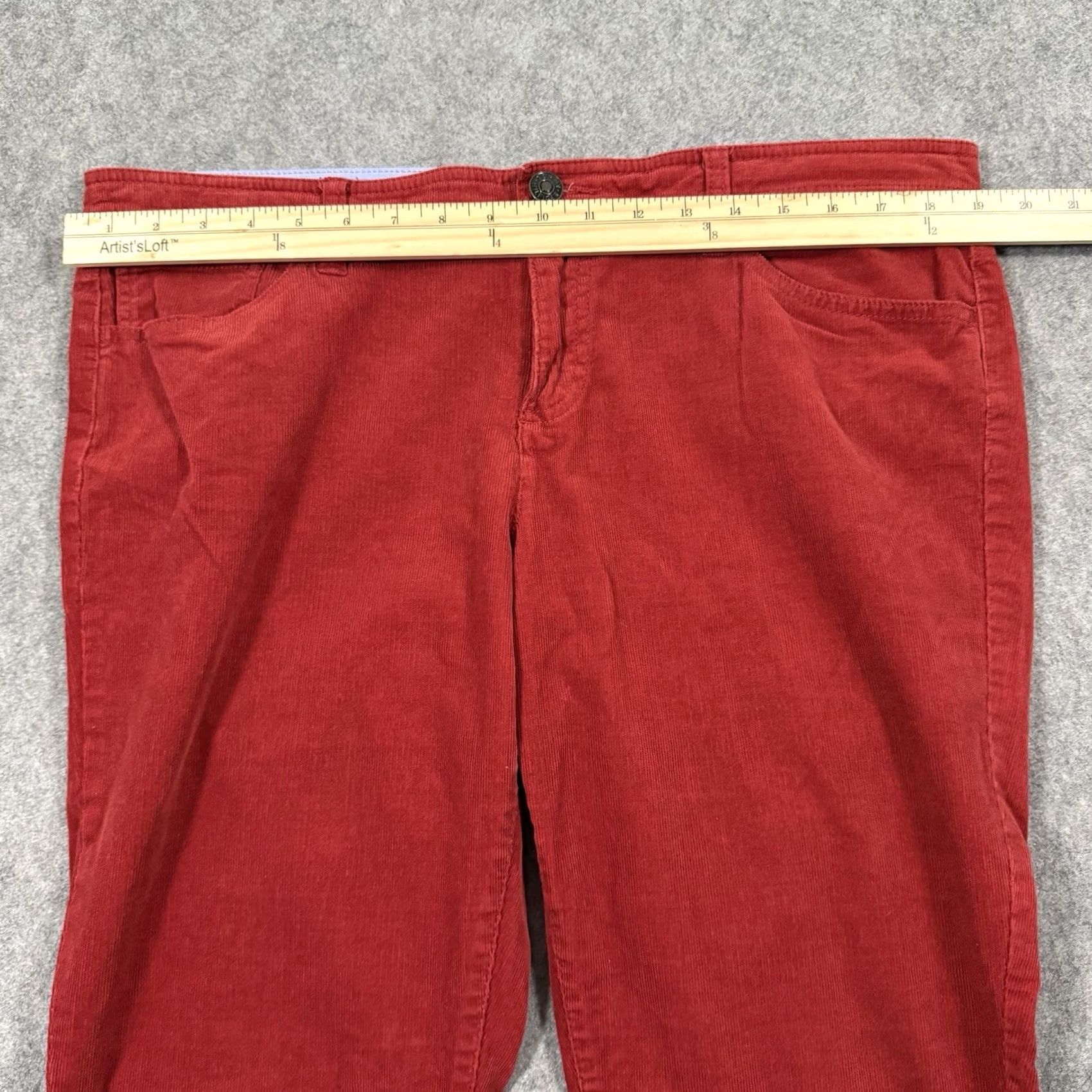 Tommy Hilfiger Tommy Hilfiger Corduroy Stretch Pants Women's Size 14 Red Corduroy Stretch Pants Womens 14 Red Tommy Hilfiger Size 36" / US 14 / IT 50 - 7 Thumbnail