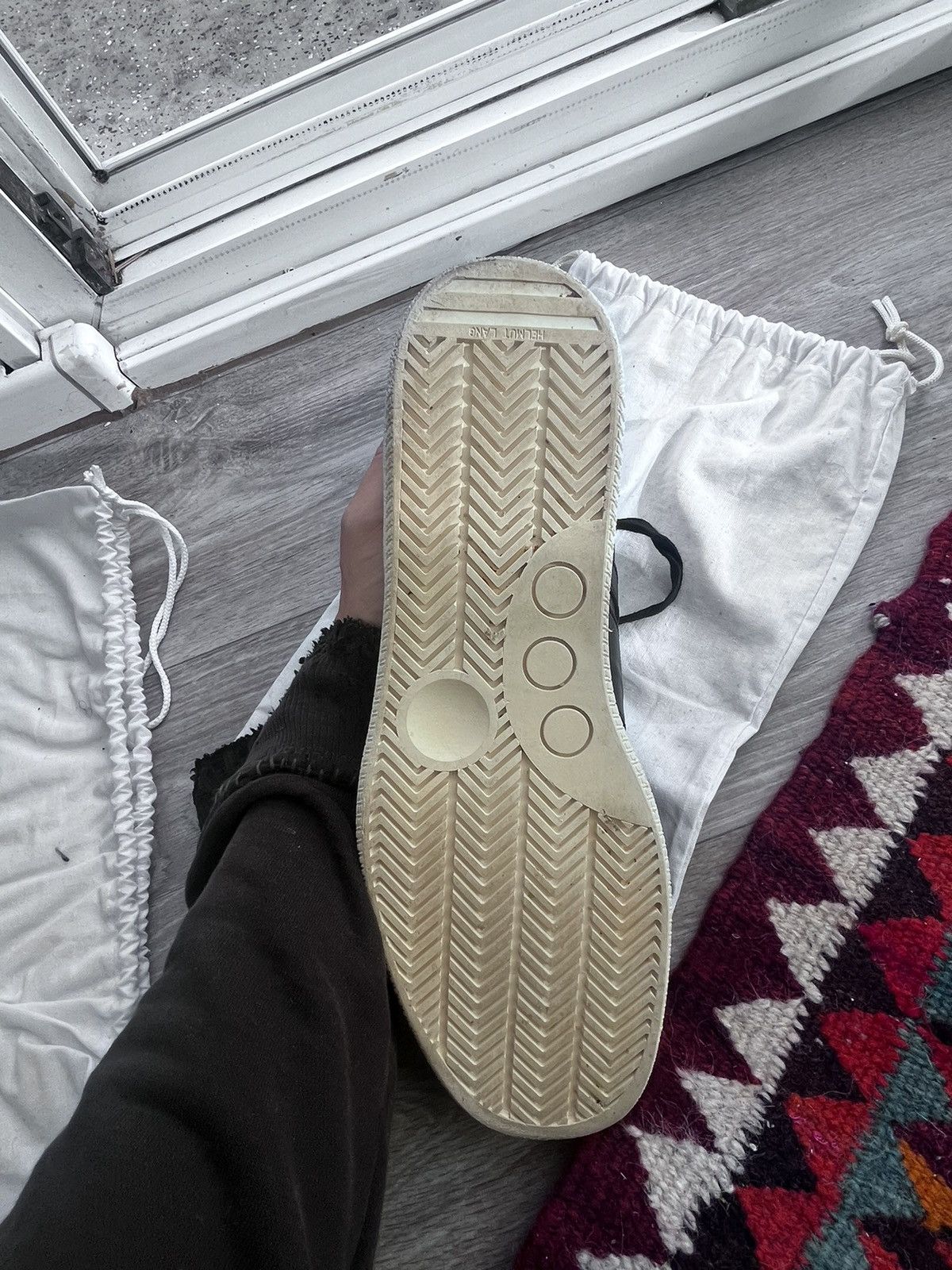 Helmut Lang × Vintage Helmut Lang Low top Leather shoes Size US 8.5 / EU 41-42 - 11 Thumbnail