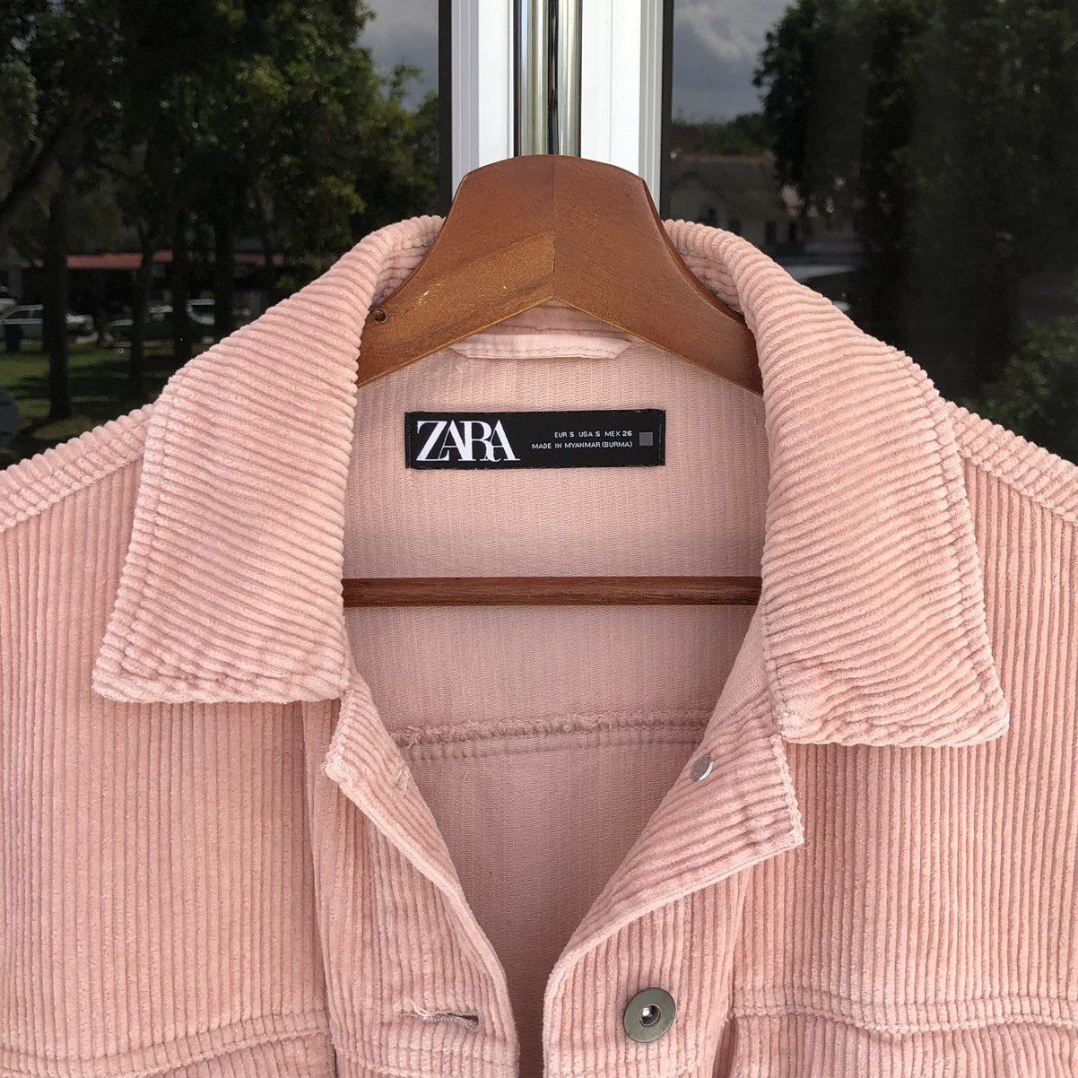 Zara Zara Pink Oversize Corduroy Jacket Size M / US 6-8 / IT 42-44 - 14 Thumbnail