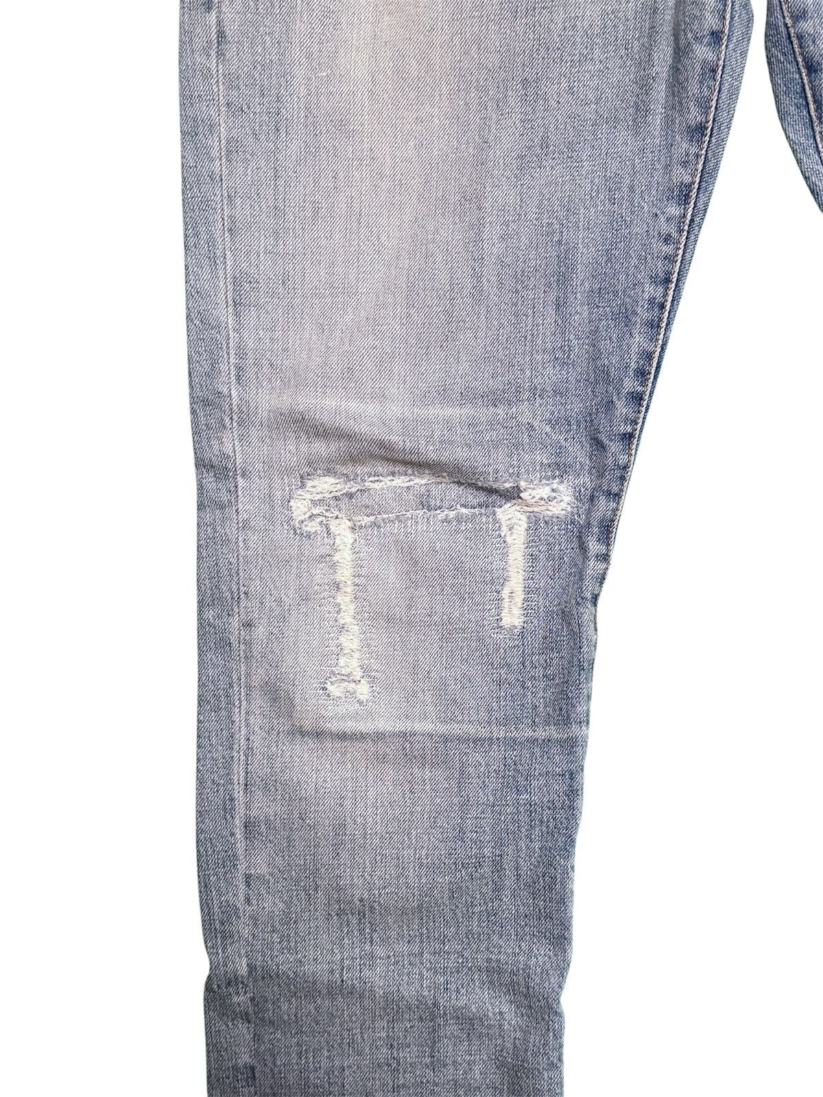 Saint Laurent Paris SS16 Surf Sound Knee Repair Denim Size US 32 / EU 48 - 3 Thumbnail