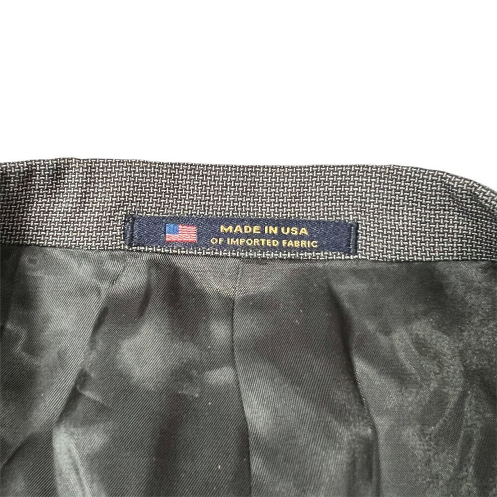 Hart Schaffner Marx Hart Schaffner Marx Wool Blazer 48L Gray Suit Jacket Dillard Size 48L - 4 Thumbnail