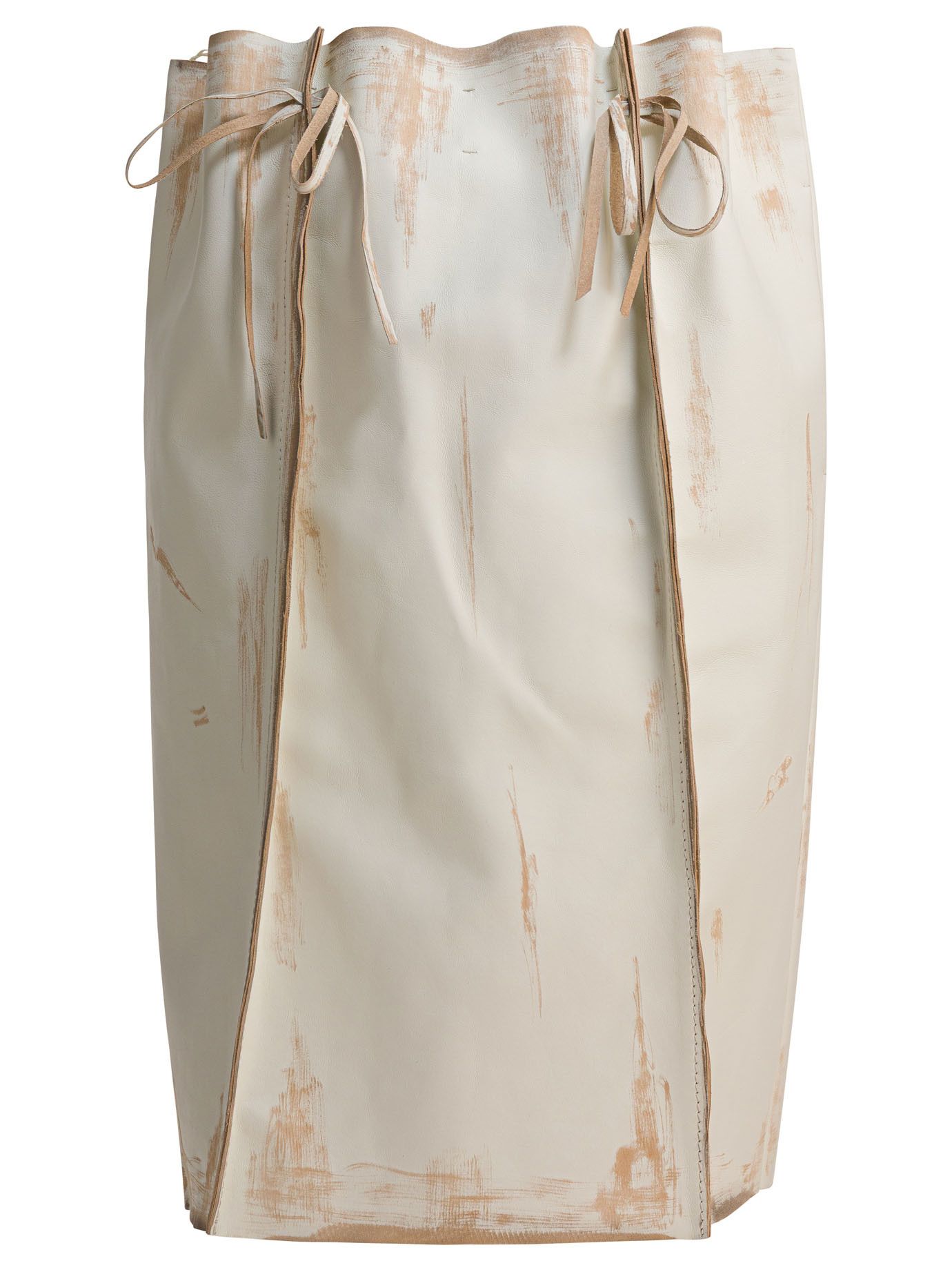 Prada Prada Leather Skirt tag size 42 Women - USA Duties Paid Size 28" / US 6 / IT 42 - 1 Thumbnail