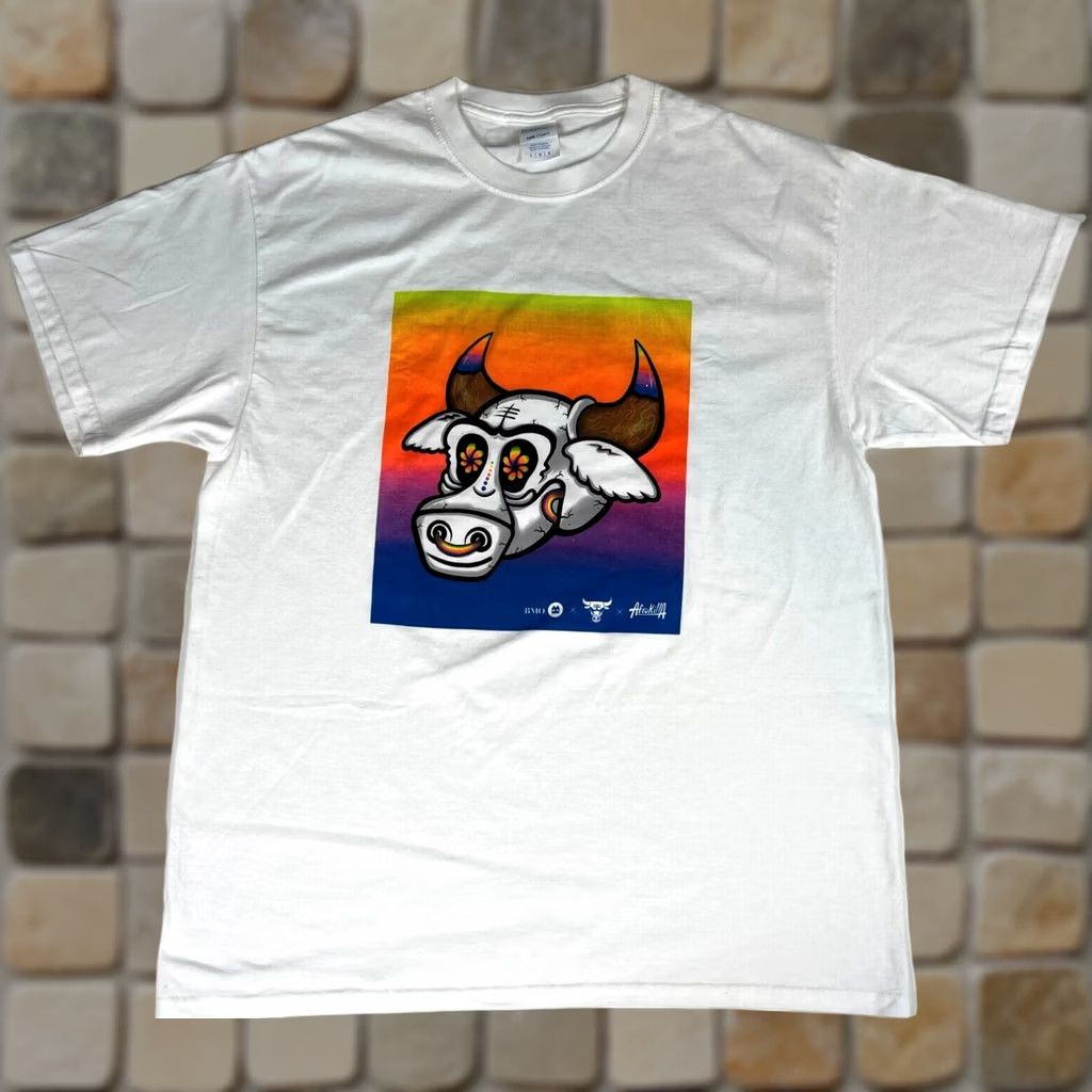 Port & Company Chicago Bulls AfroKillA T-Shirt Local Artist Series Contemporary Street Art Sz L Shirt Unisex Adults White Cotton Port & Company Graphic Print Size US L / EU 52-54 / 3 - 1 Thumbnail