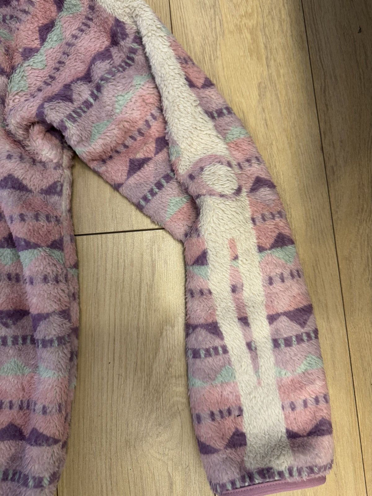 Kapital Kapital Ashland Pink Stripe and Bone Fleece Jacket Size US M / EU 48-50 / 2 - 5 Thumbnail