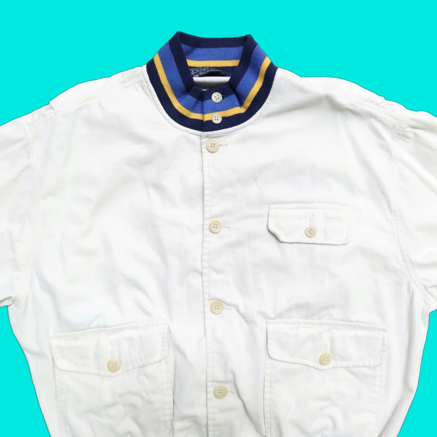 Polo Ralph Lauren Vintage Polo Ralph Lauren Jacket L White Mens Jacket Size US L / EU 52-54 / 3 - 1 Thumbnail