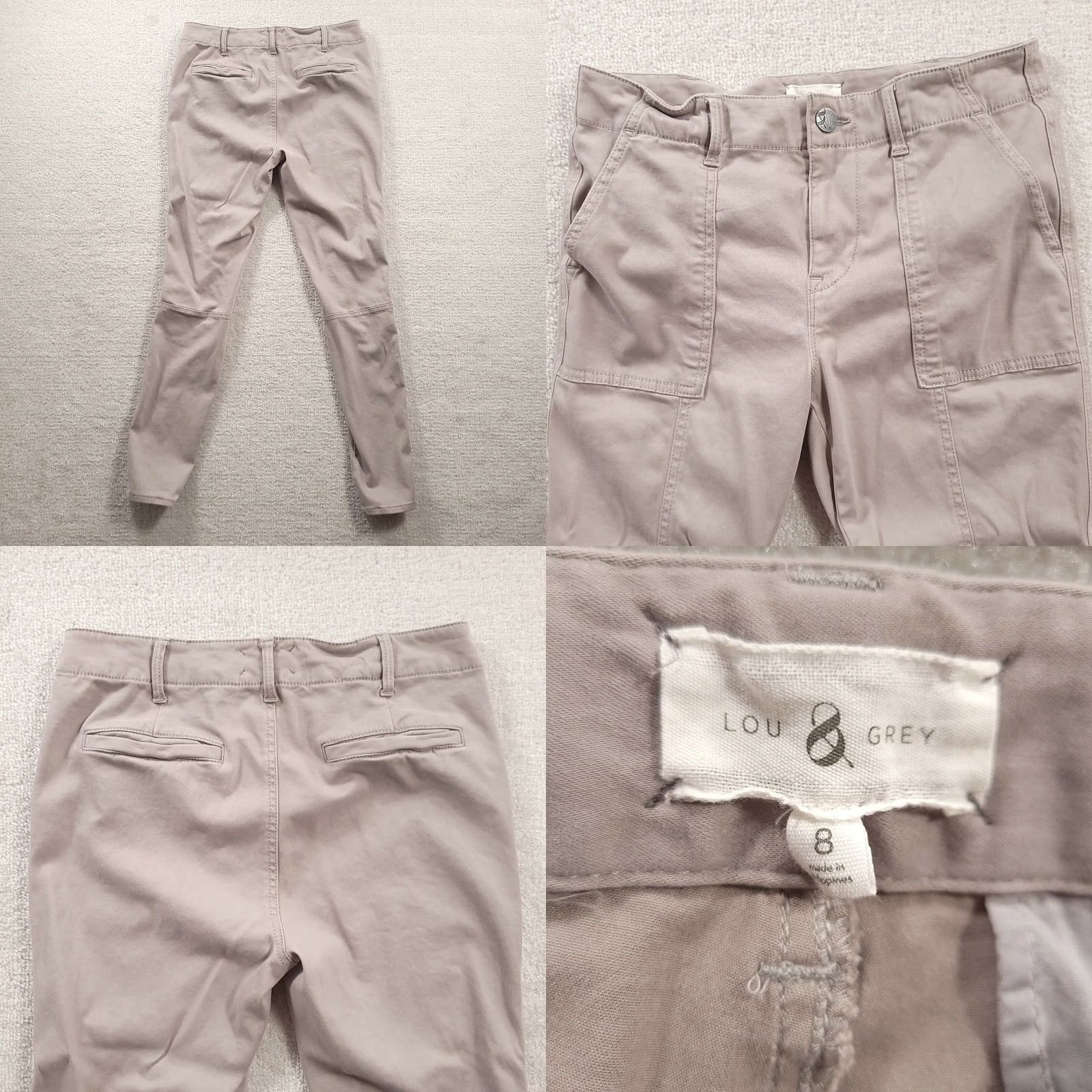 Lou & Grey Lou & Grey Skinny Pants Womens 8 Navy Gray Size 30" / US 8 / IT 44 - 8 Thumbnail