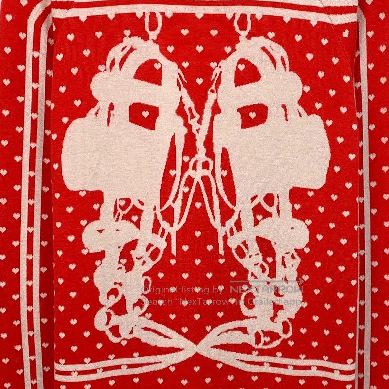 Hermes Hermes Red Pattern Printed Cashmere Silk Dress Size XXS / US 00 / IT 34 - 4 Thumbnail