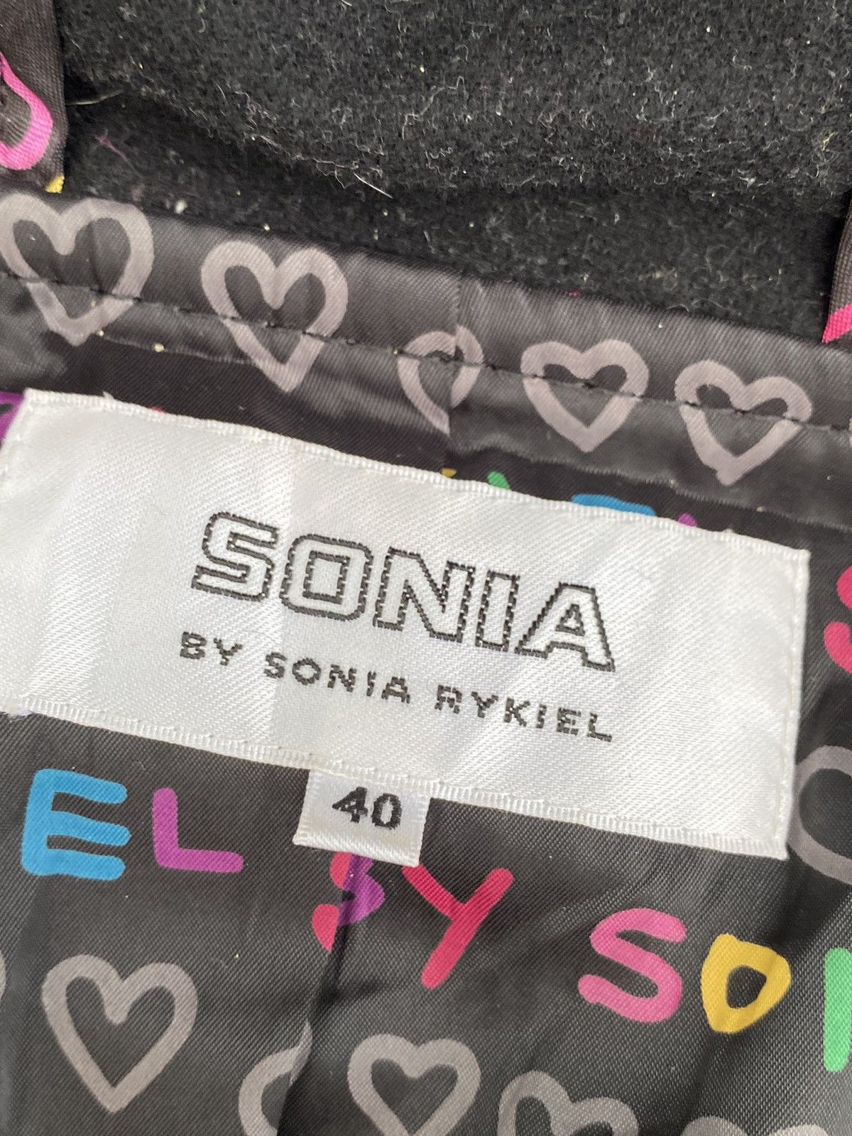 Japanese Brand × Sonia Rykiel Sonia Rykiel Wool Cashmere Jacket Fur Rabbit Hood Size M / US 6-8 / IT 42-44 - 7 Thumbnail