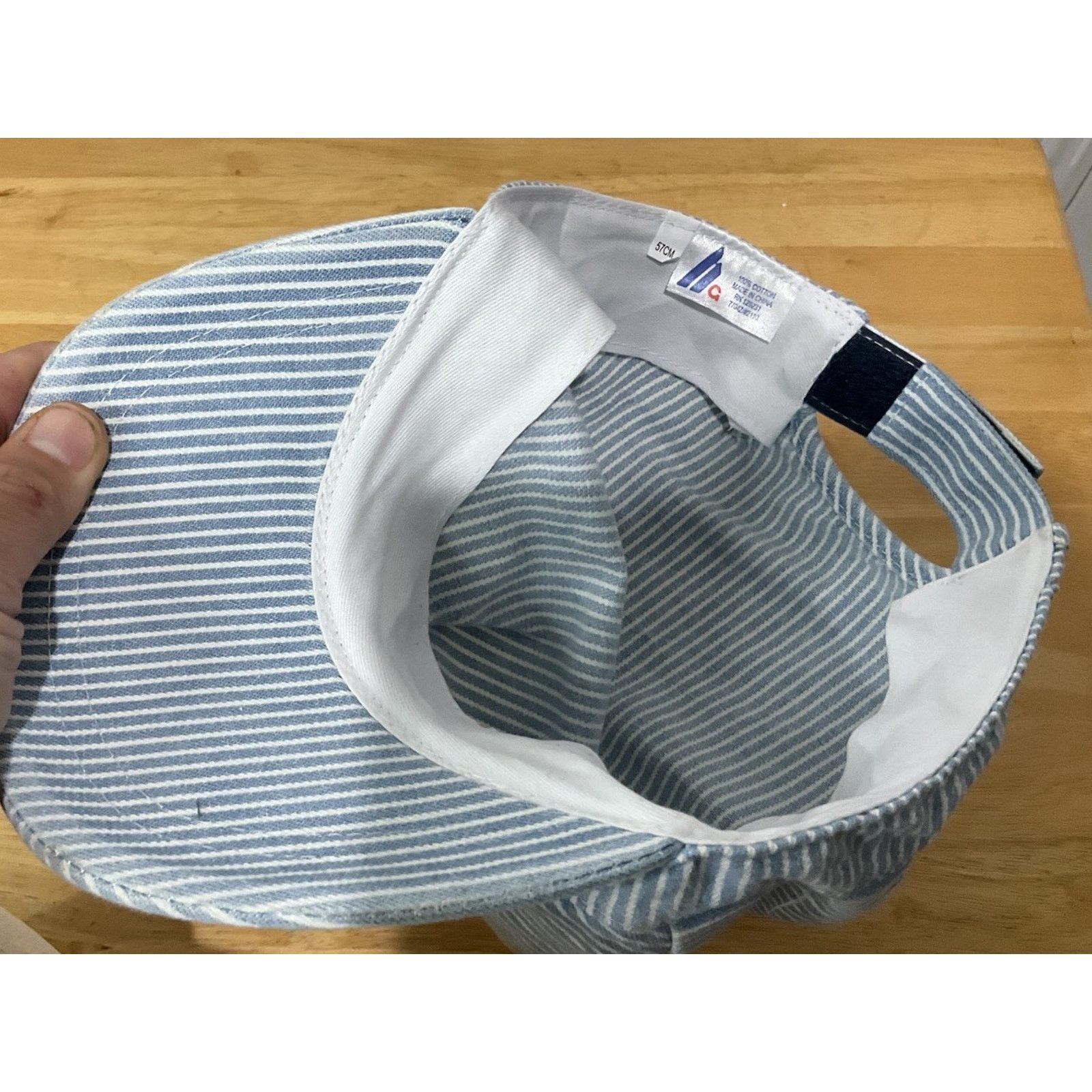 Other Teens Blue and White Striped Railroad Train Conductor Size ONE SIZE - 5 Thumbnail