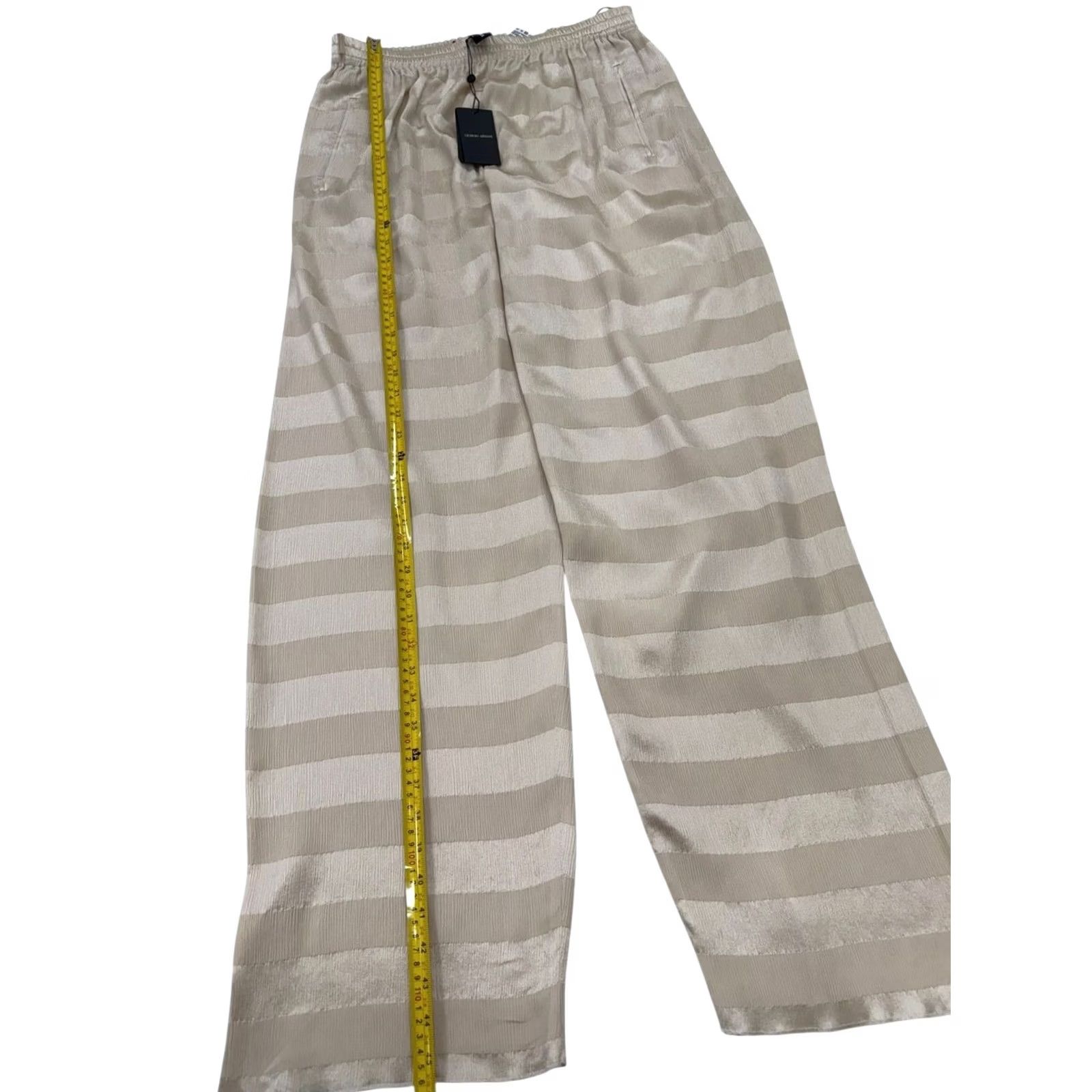 Giorgio Armani Giorgio Armani Men's Beige Cotton Drawstring Pants IT46 BNWT Shirt? (adjusted) Size 32" / US 10 / IT 46 - 7 Thumbnail