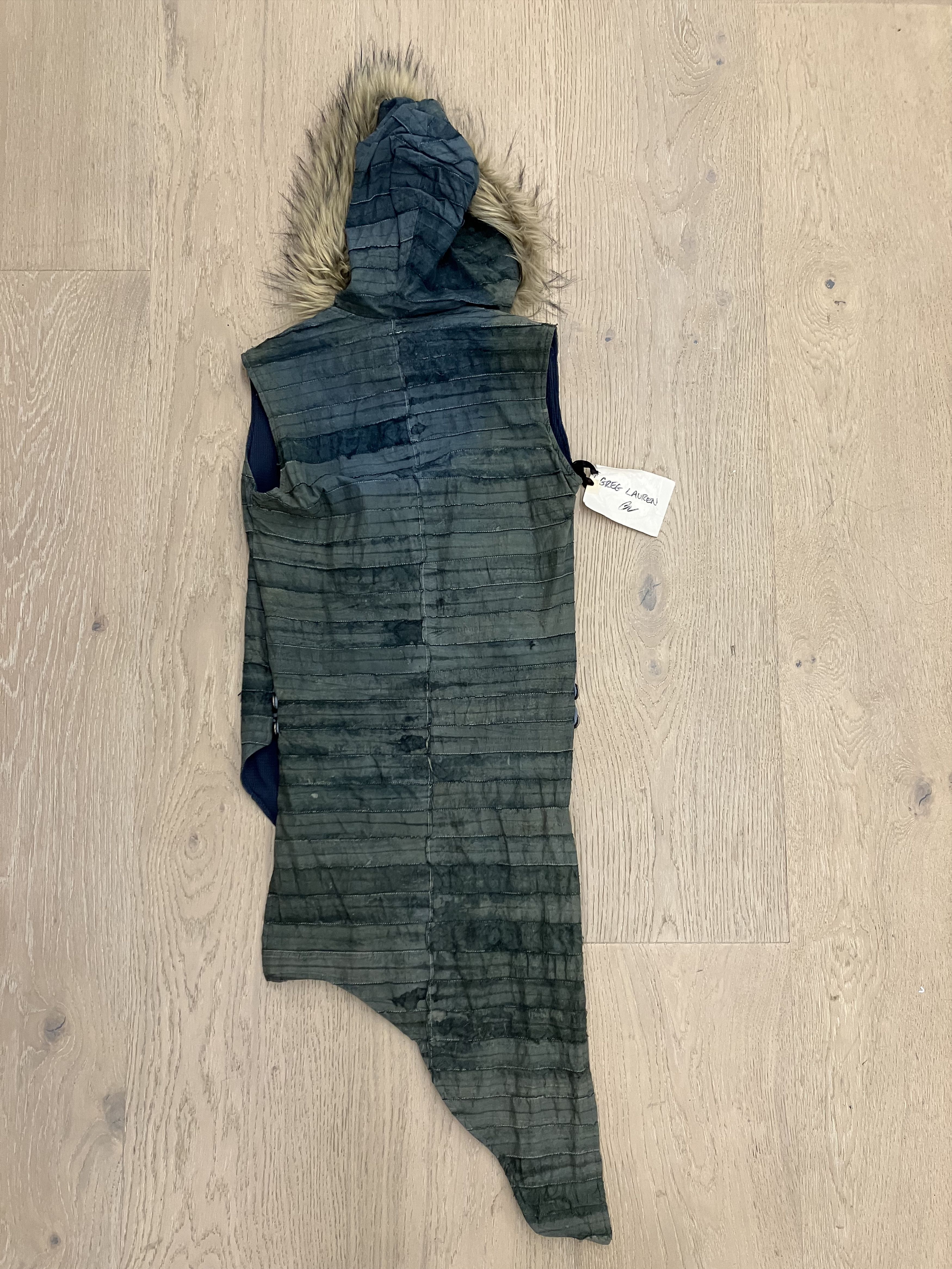Greg Lauren NWT Greg Lauren Indigo Leather Snorkle Vest Size M / US 6-8 / IT 42-44 - 2 Thumbnail