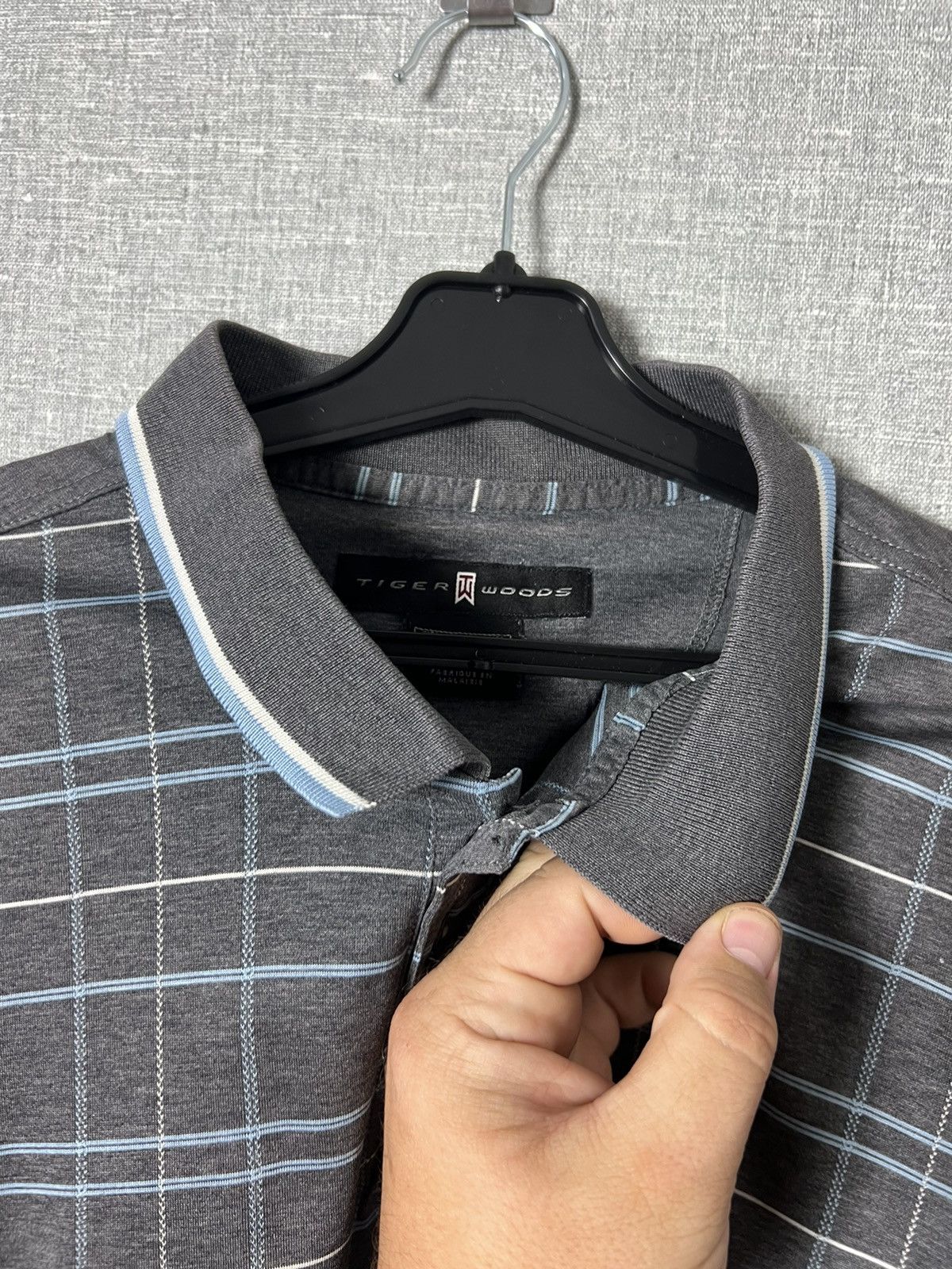 Nike Vintage Nike Tiger Woods Collection Checkered Polo Shirt Size US L / EU 52-54 / 3 - 11 Thumbnail