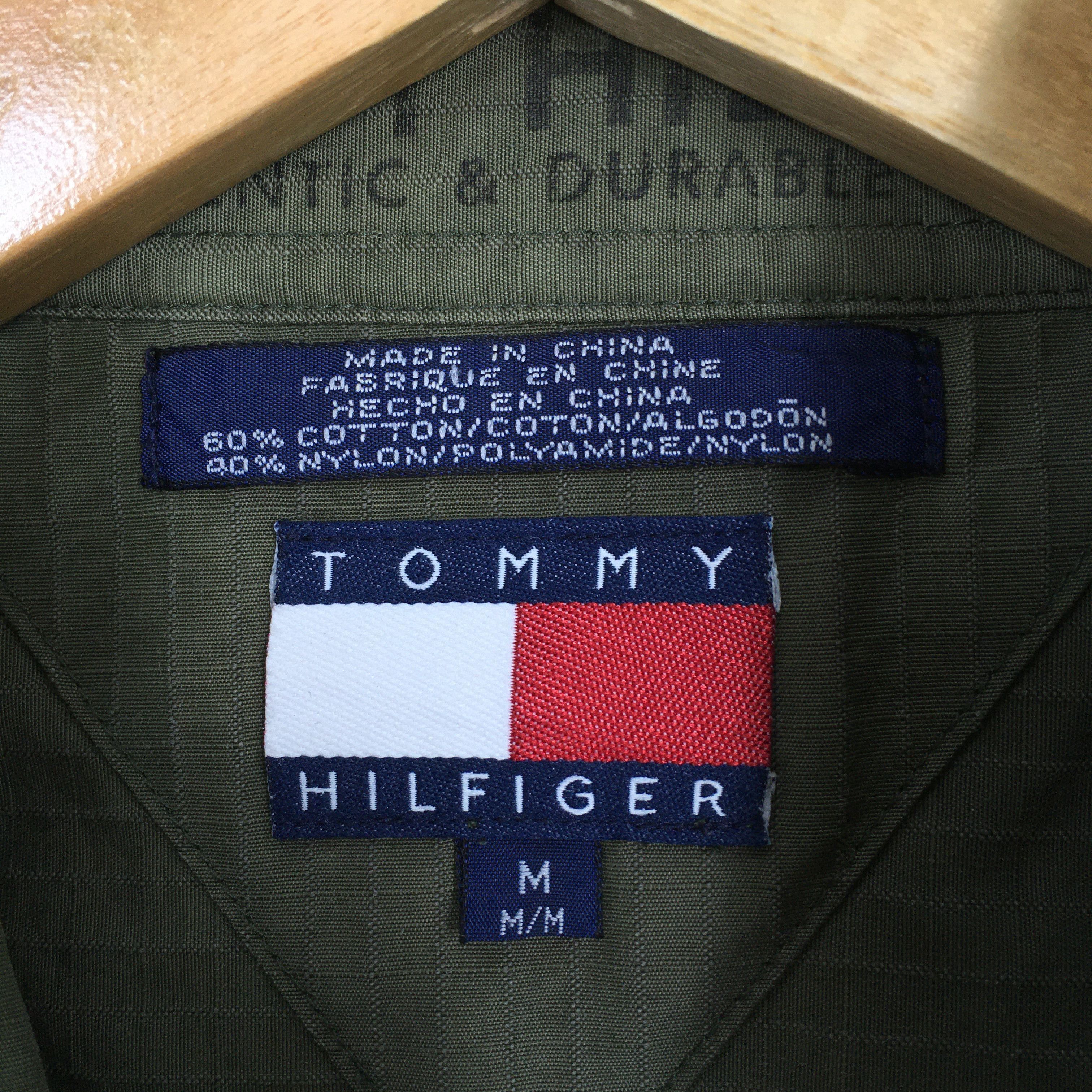 Tommy Hilfiger Vintage Tommy Hilfiger Olive Windbreaker Jacket Medium Size US M / EU 48-50 / 2 - 3 Thumbnail