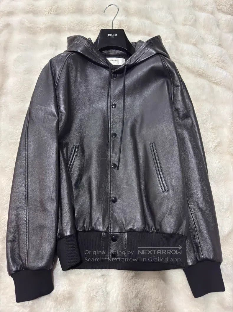 Celine CELINE Lamb Leather Logo Jacket Size US S / EU 44-46 / 1 - 4 Thumbnail