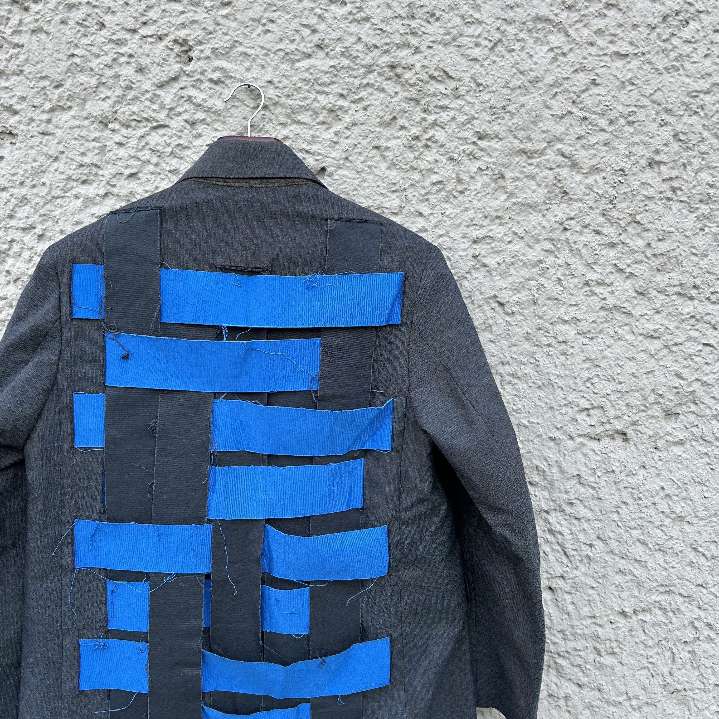 Namacheko Namacheko Blue Coat Jacket Patchwork Detailing Size US L / EU 52-54 / 3 - 5 Thumbnail