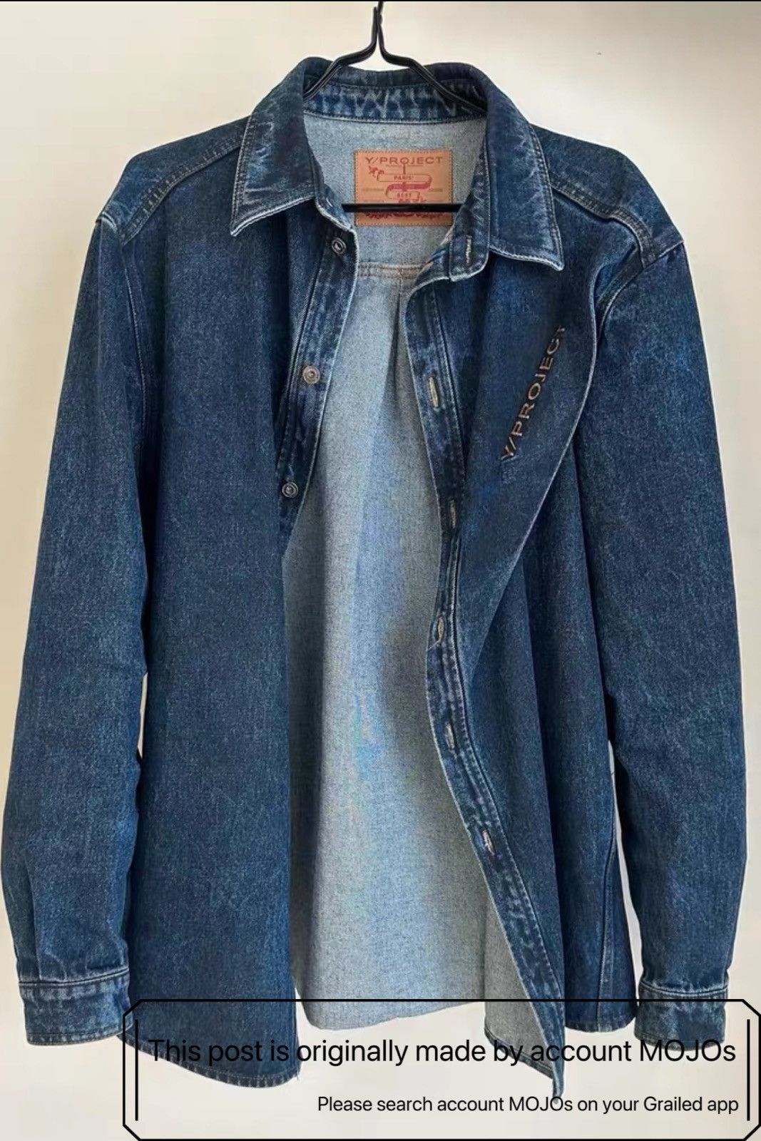 Y/Project Sz XS Y/Project Oversized Denim Jacket mojos1616 Size US XS / EU 42 / 0 - 1 Thumbnail