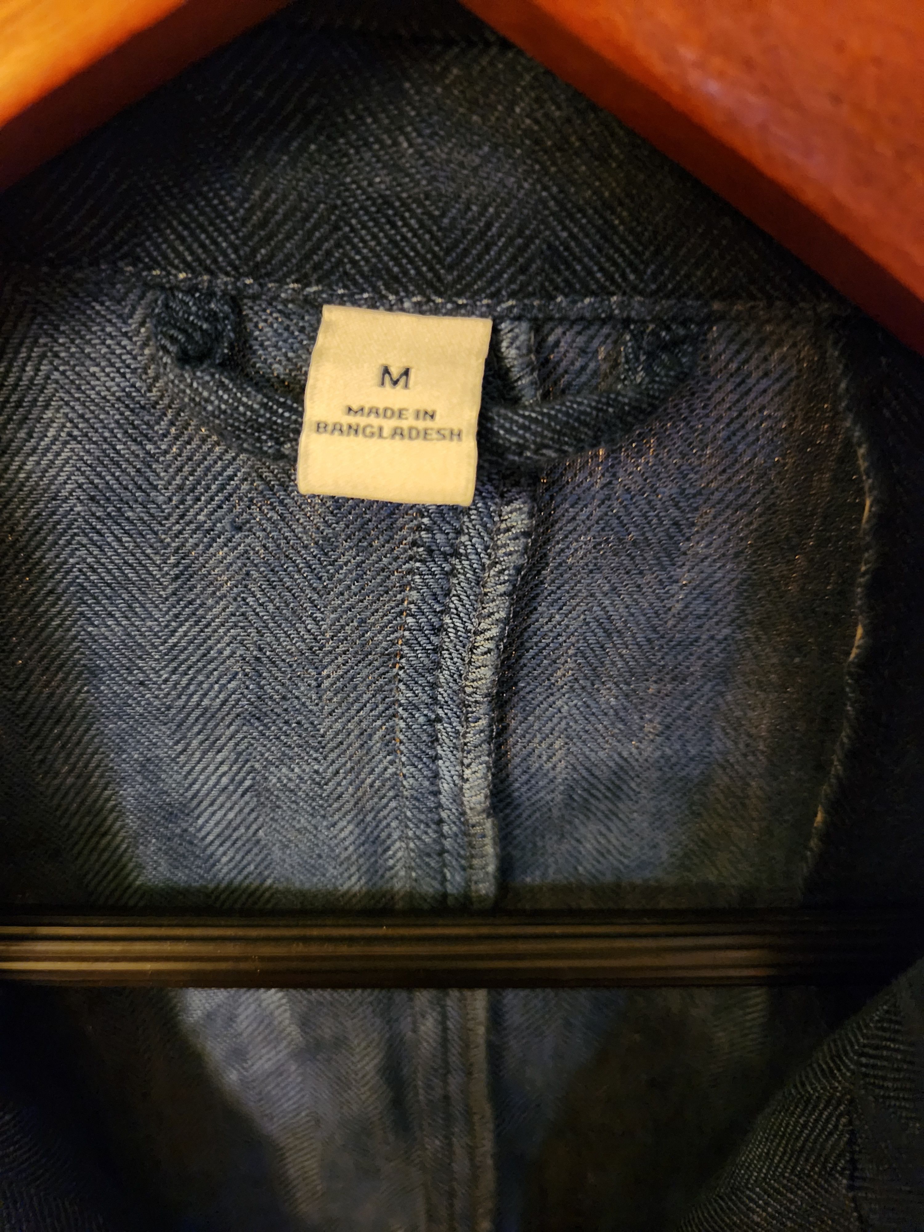 Joseph Abboud NWOT Men's 100%‎ Linen Blue Herringbone Unstructured Blazer Size US M / EU 48-50 / 2 - 4 Thumbnail